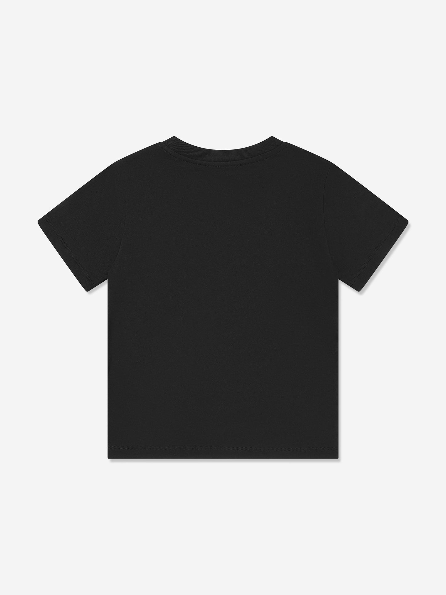 Balmain Kids 徽标印花 T 恤(黑色)