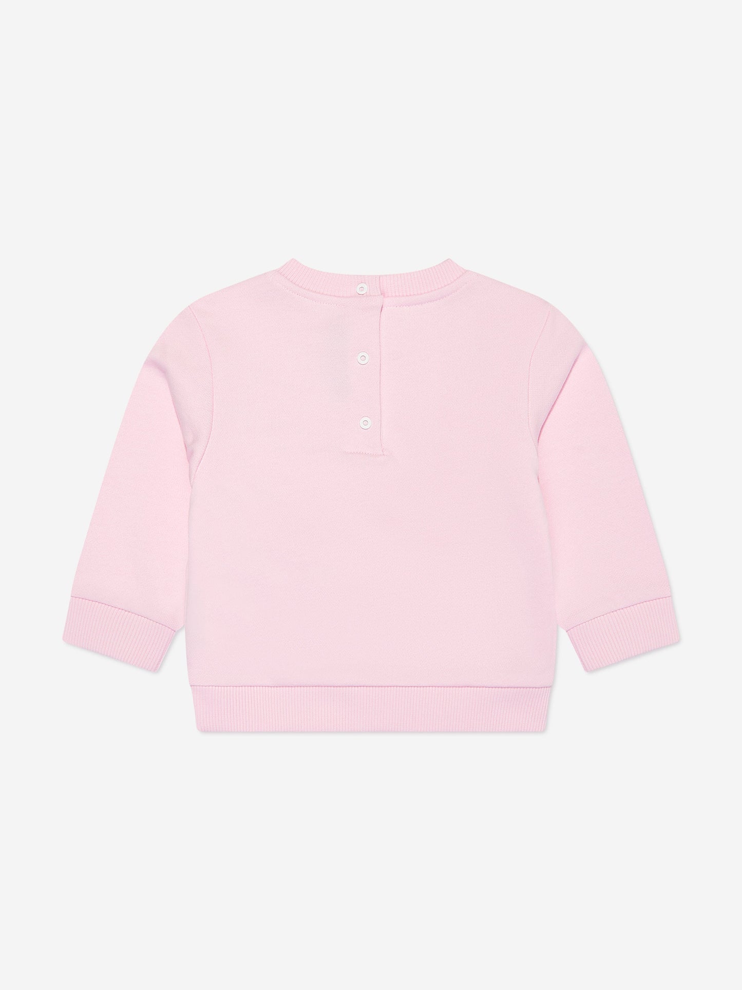 Balmain 女婴粉色徽标运动衫