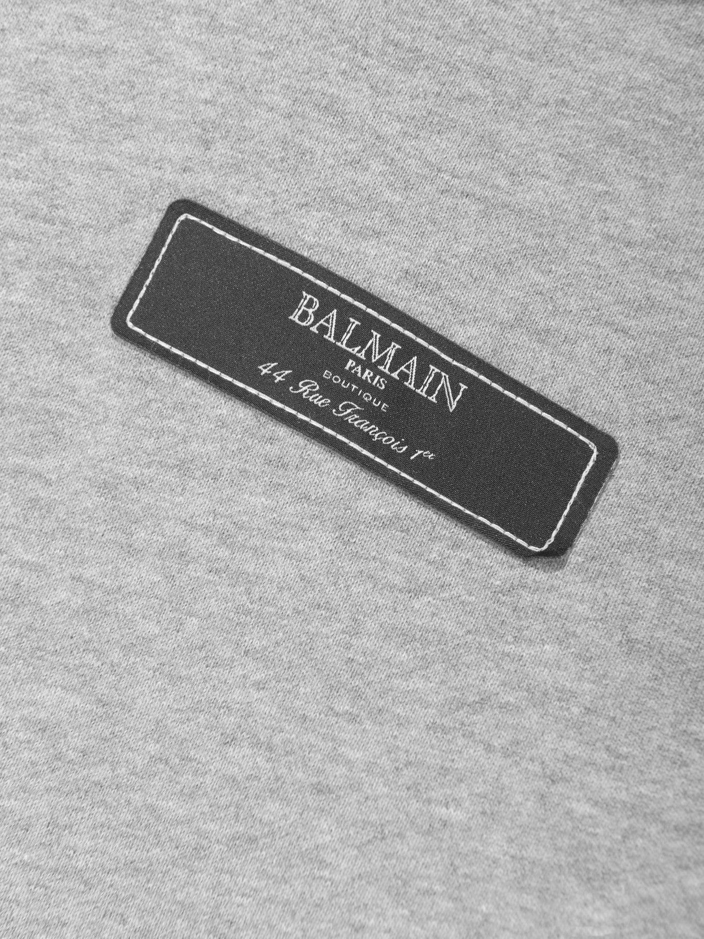 Balmain Kids 徽标连帽衫(灰色)