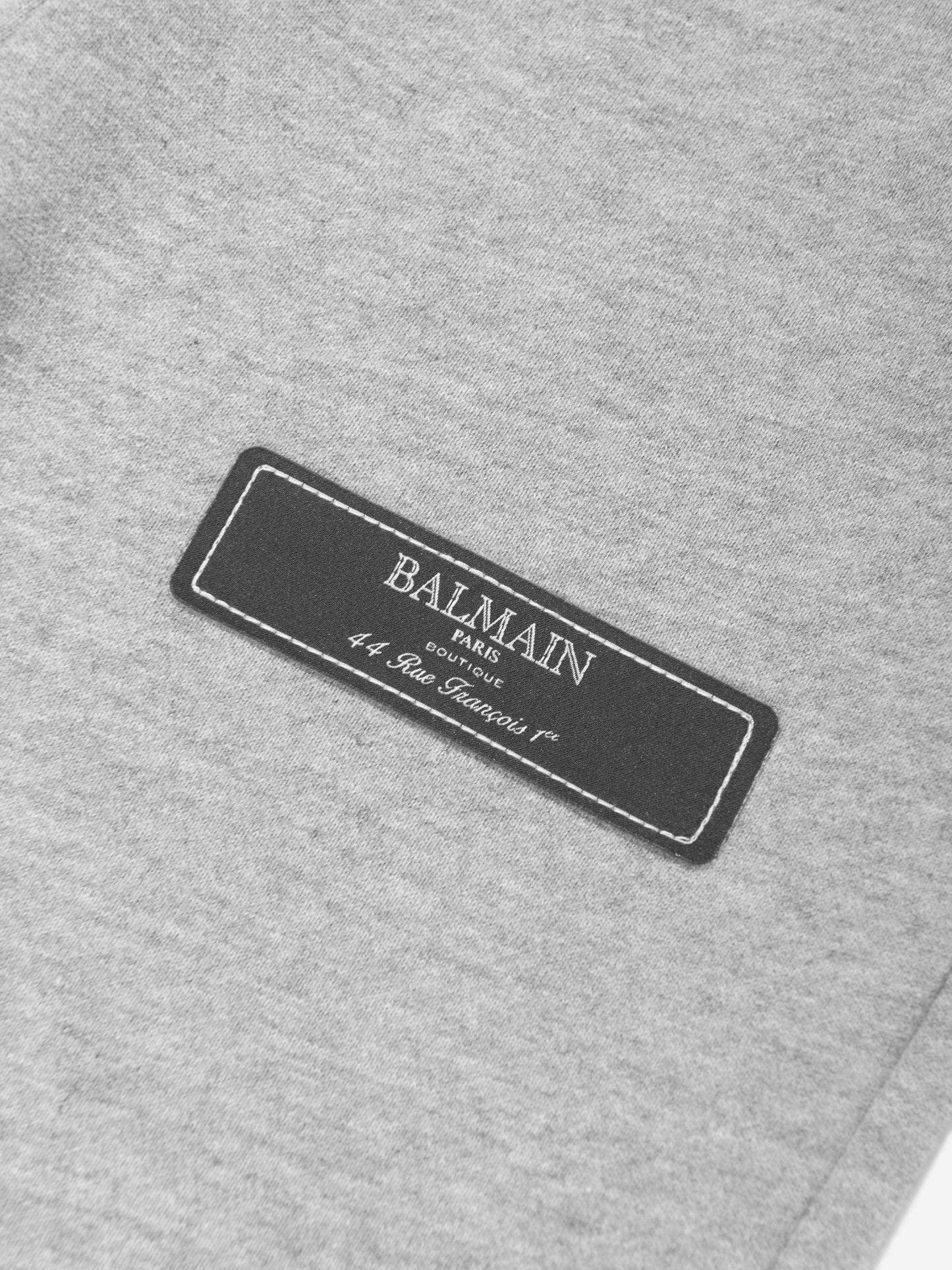 Balmain Kids Logo 慢跑裤(灰色)