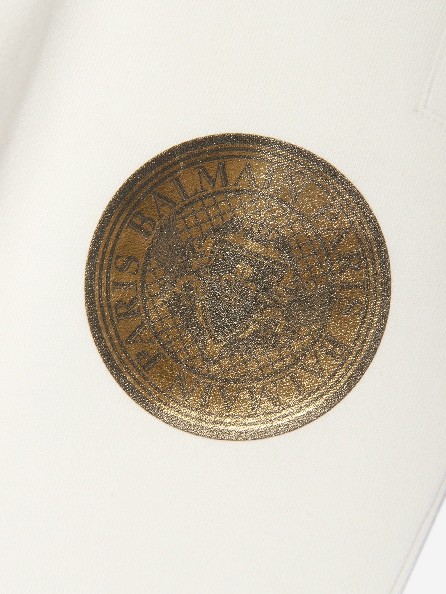 Balmain Kids Logo 慢跑裤(象牙色)