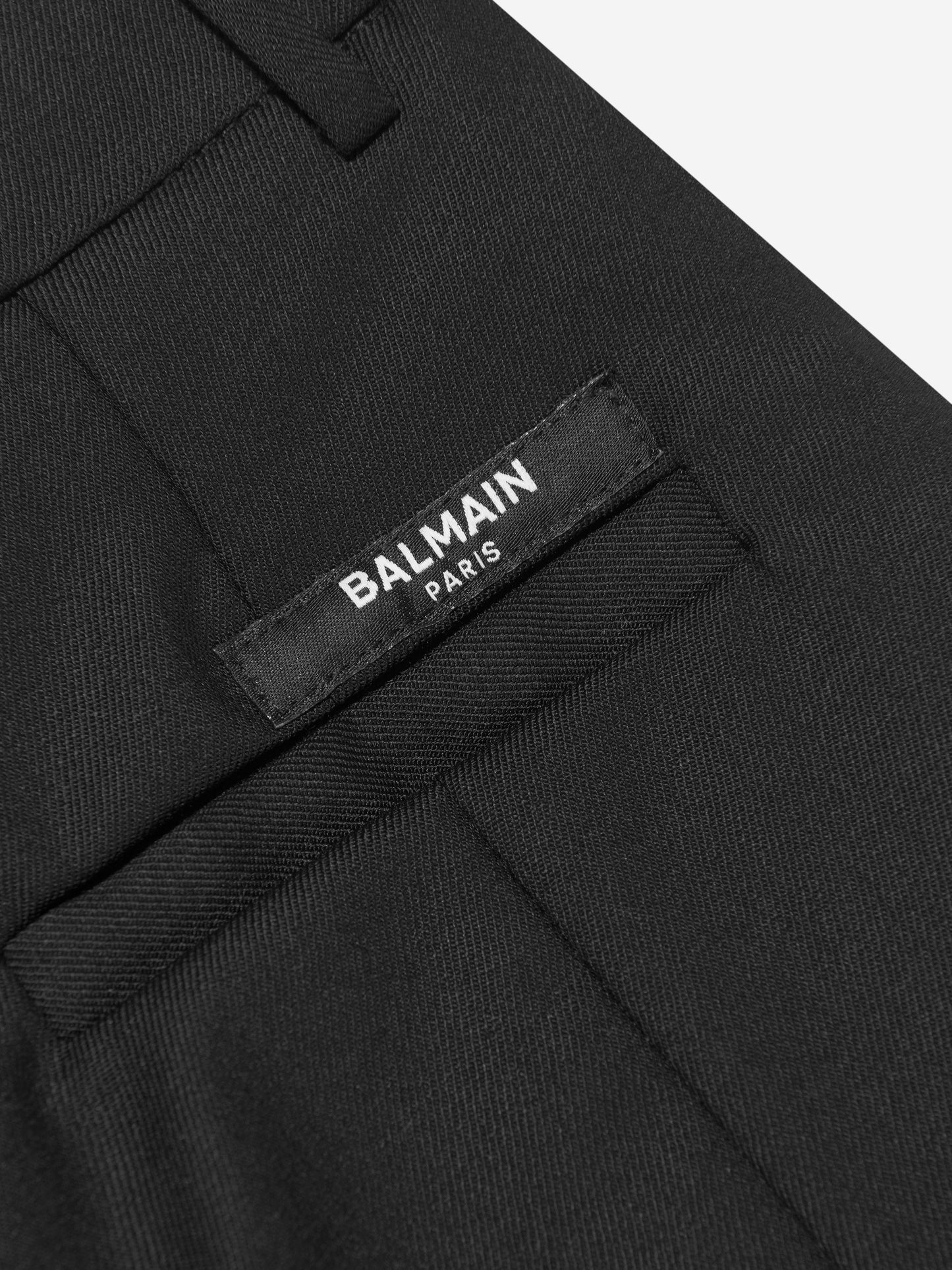 Balmain 女童羊毛西装裤(黑色)