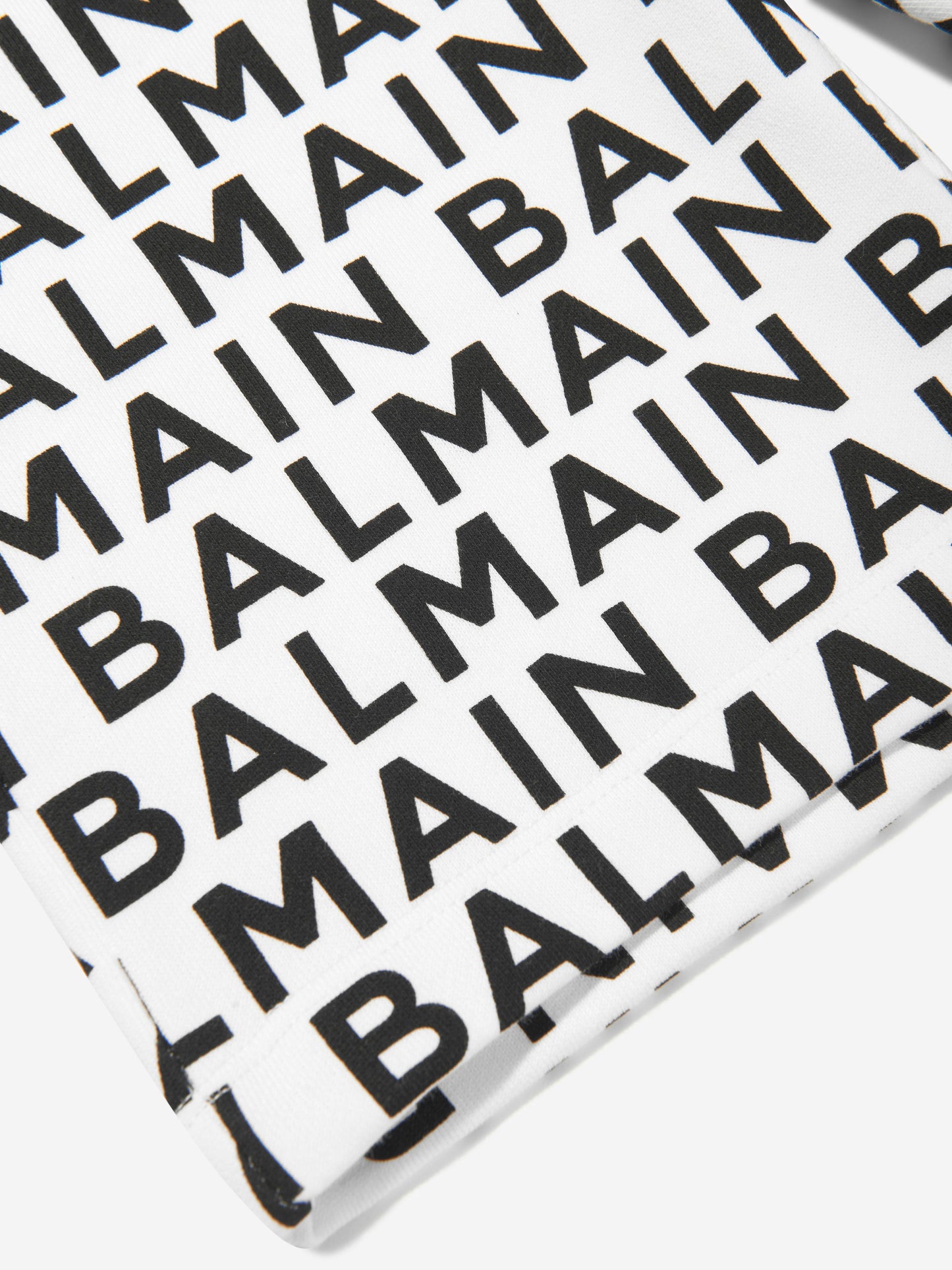 Balmain 男童黑色徽标平纹短裤