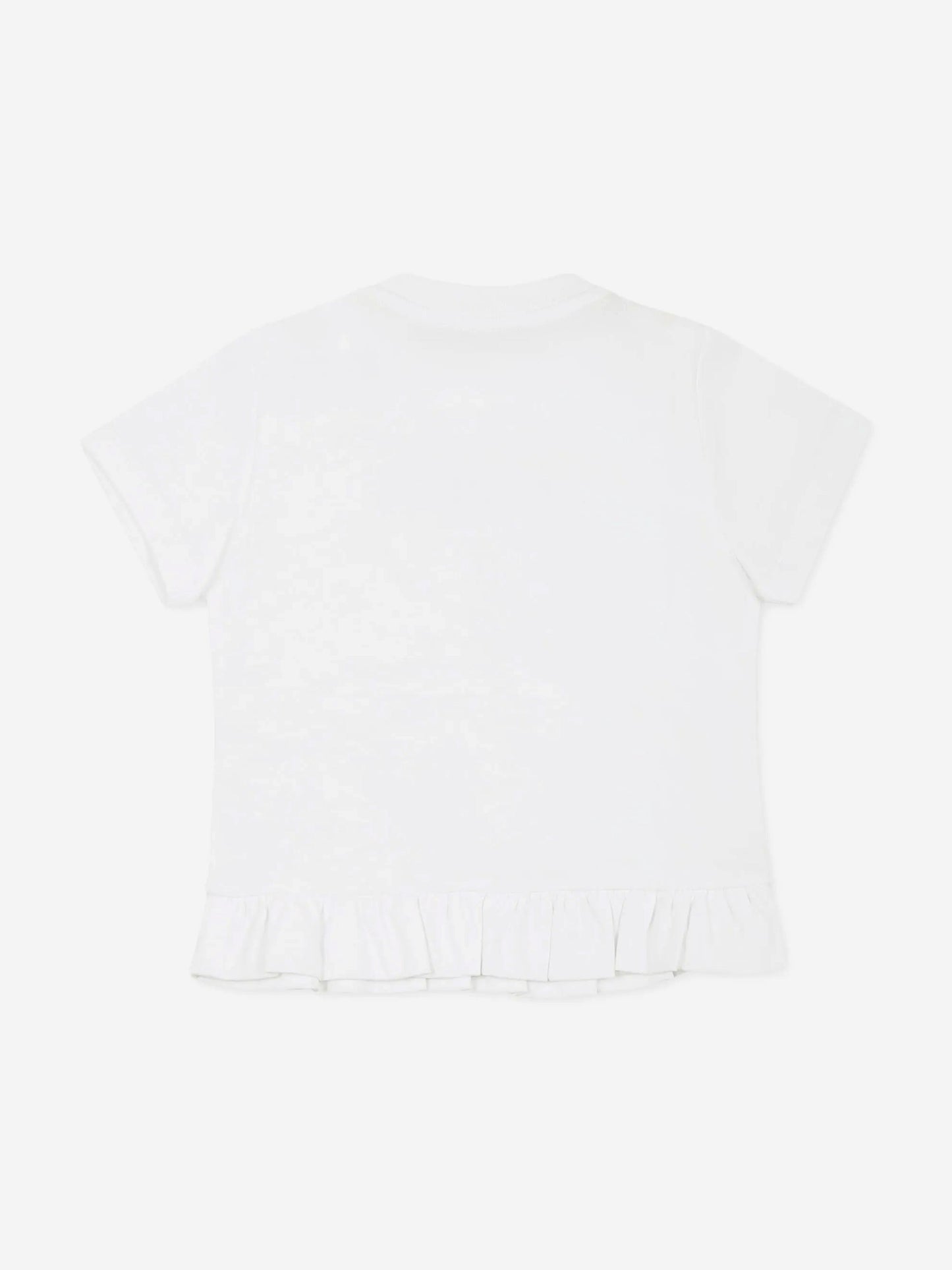 Balmain Baby Girls Logo T-Shirt in White