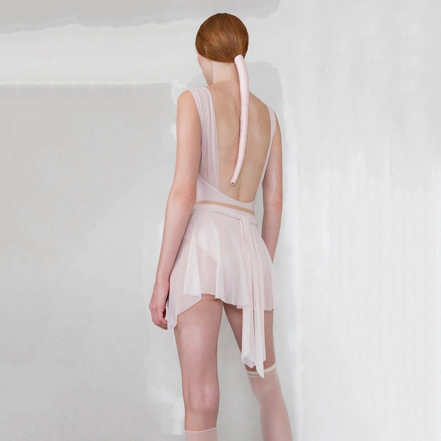 女士珍珠粉"BOW"芭蕾舞短裙(251SK62FT/pearl blush)