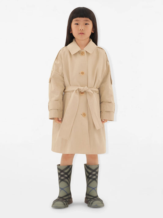 Burberry 女童 Valerie 风衣(米色)
