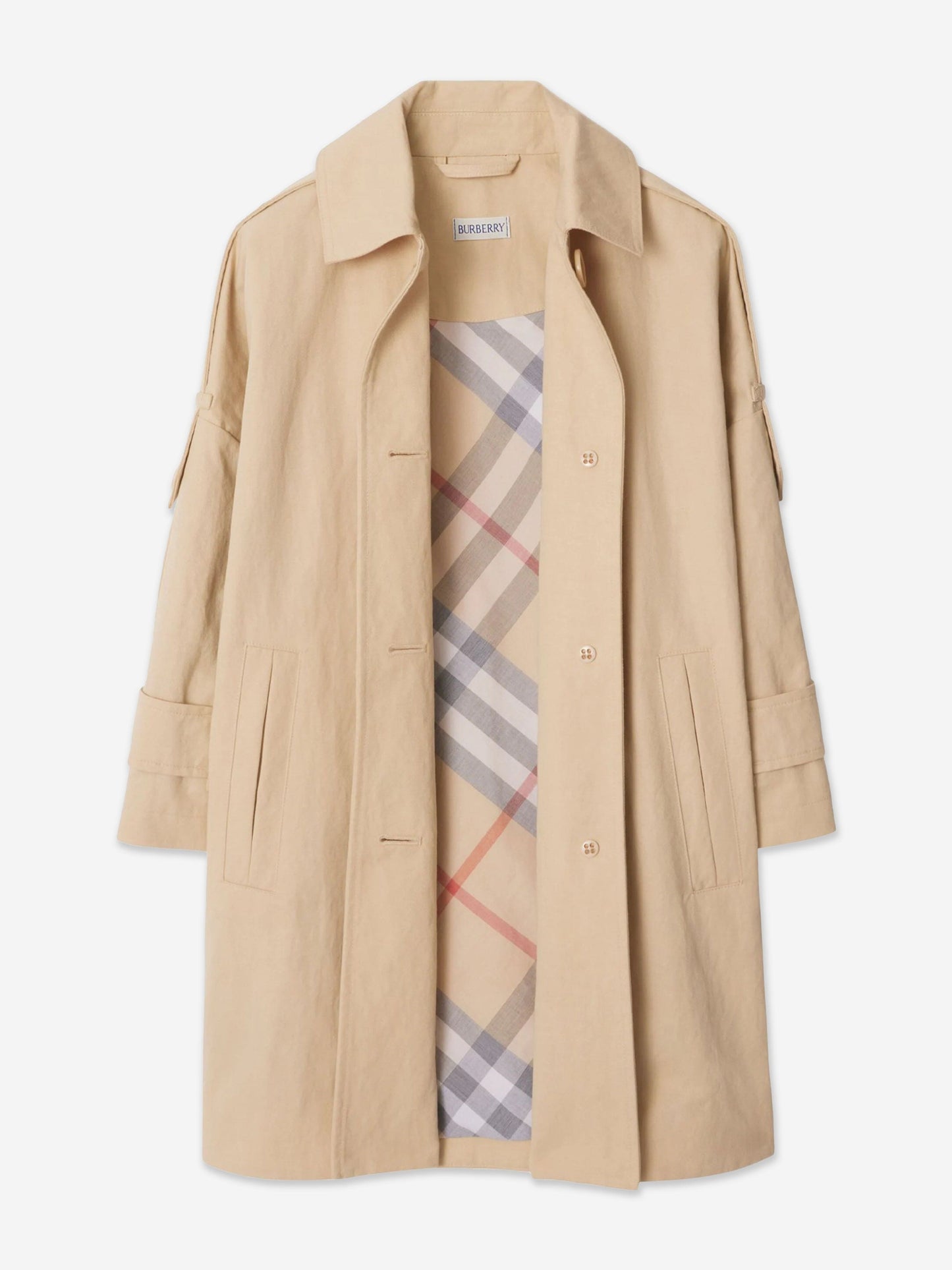 Burberry 女童 Valerie 风衣(米色)