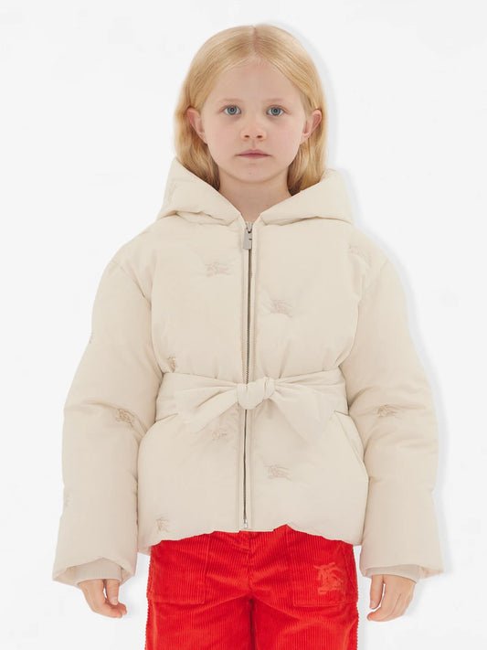 Burberry 女童 Clara 羽绒夹克(象牙色)