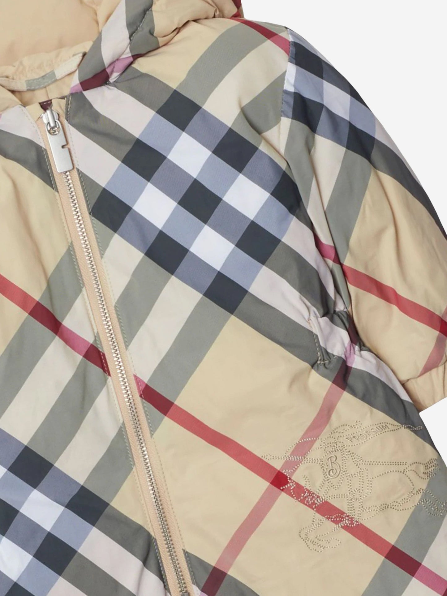 Burberry Baby Robson 格纹防雪服 (米色)