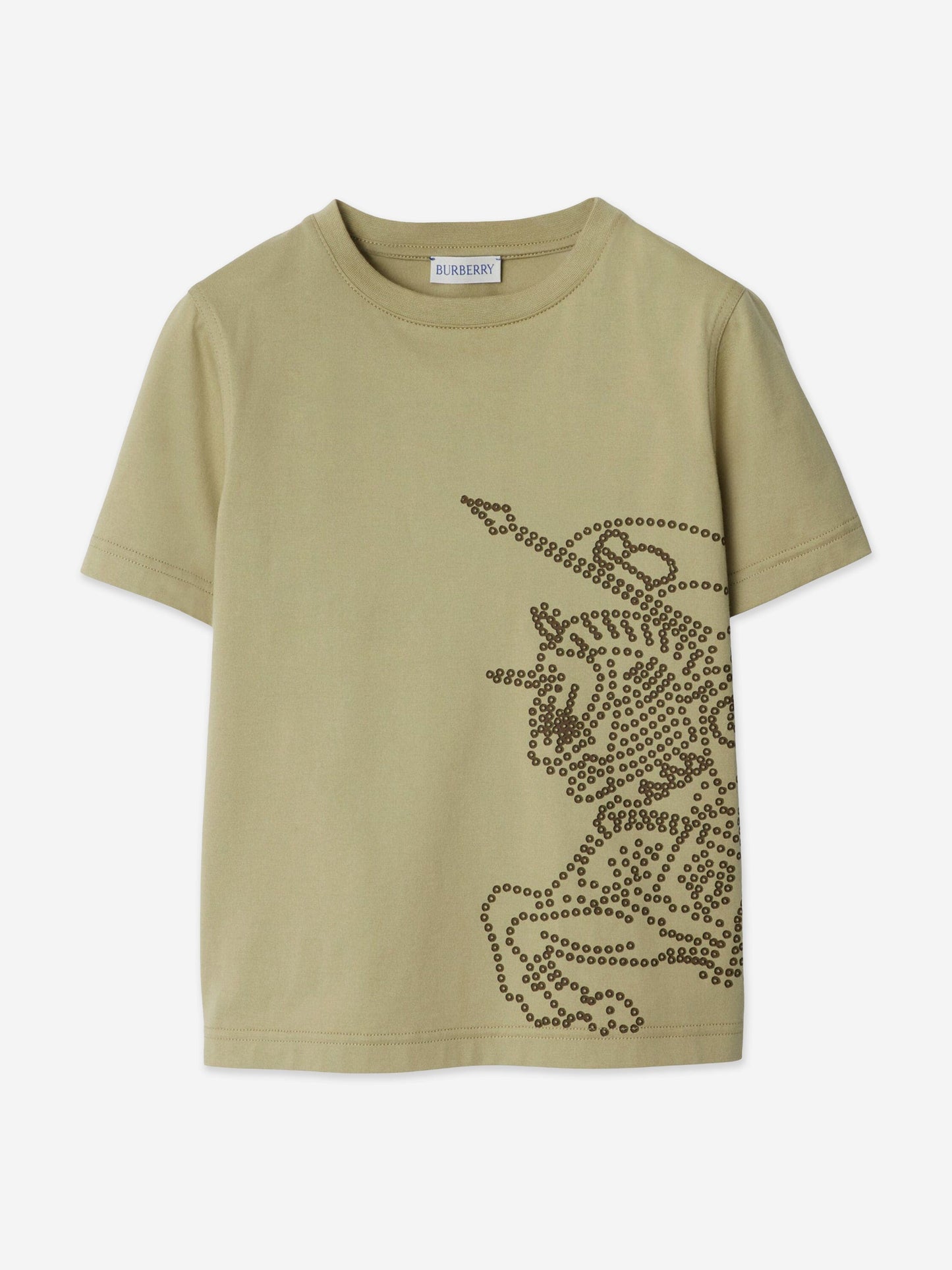 Burberry 男童雪松 EKD T 恤(绿色)