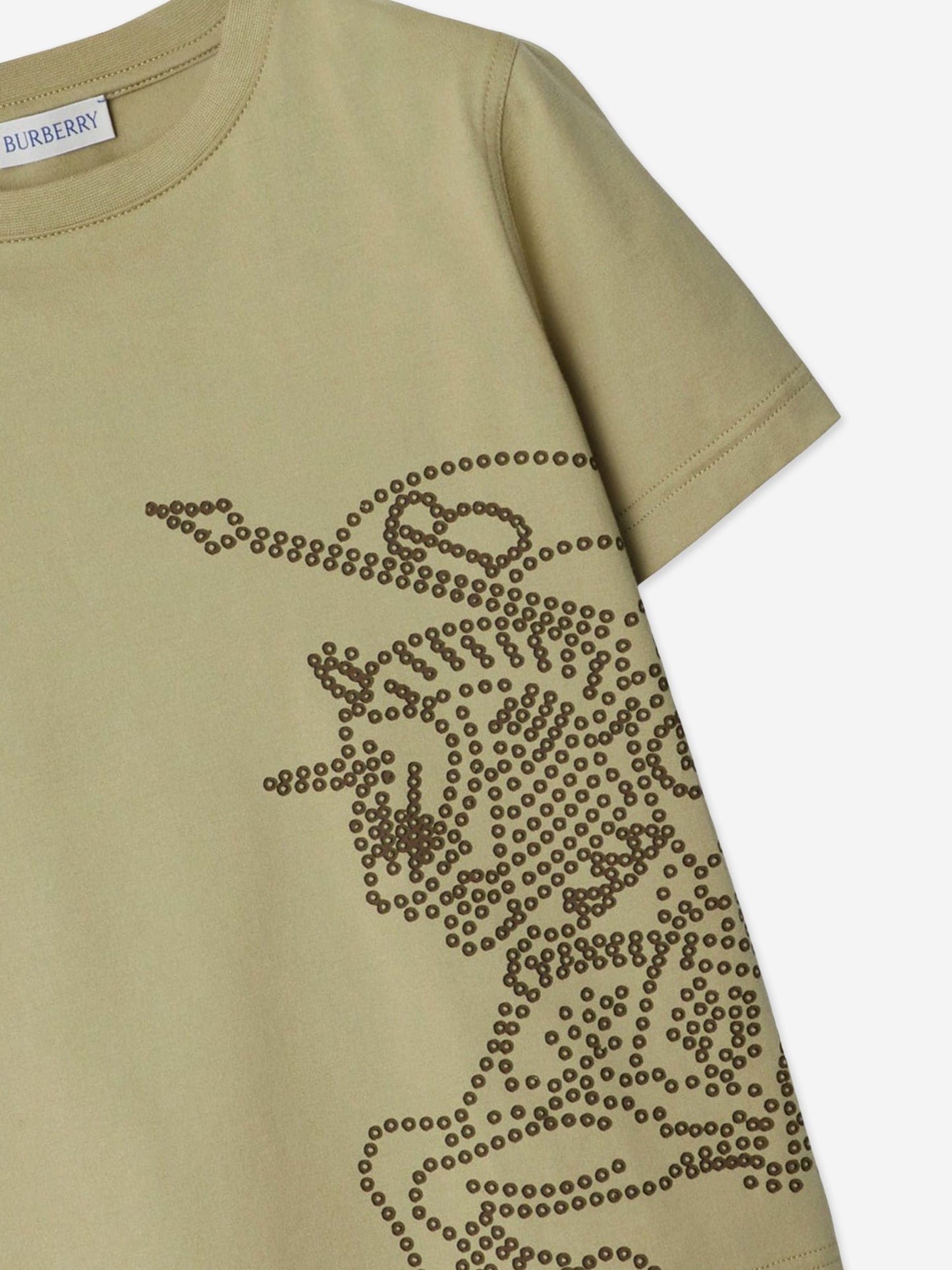Burberry 男童雪松 EKD T 恤(绿色)