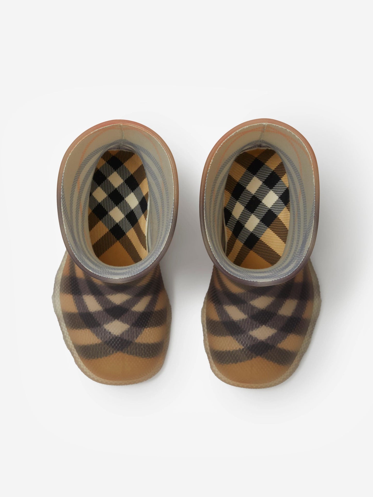 Burberry 儿童橡胶 Marsh 高筒靴(米色)