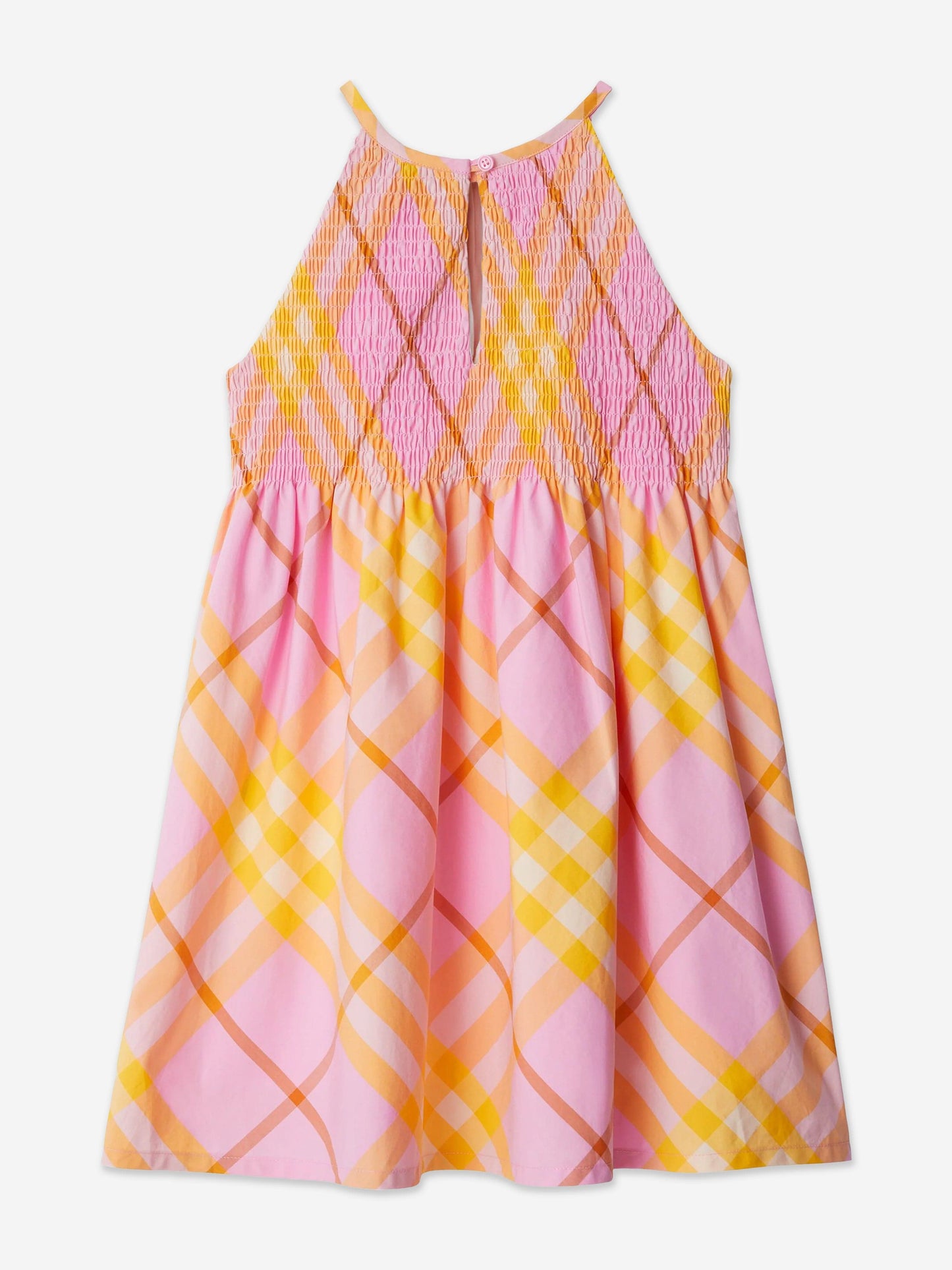 Burberry 女童 Elsie 格纹连衣裙(粉色)