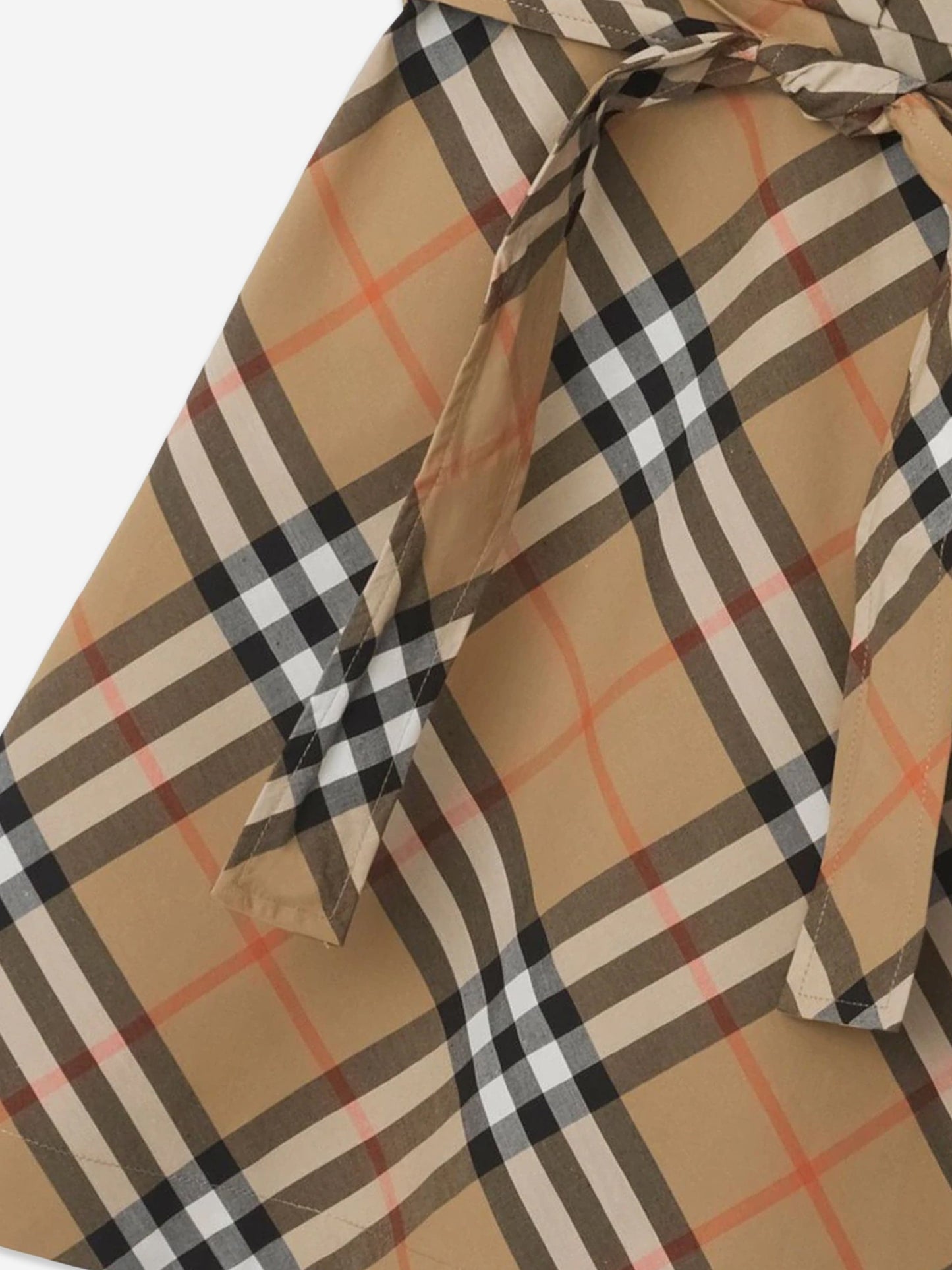 Burberry 女童 Giulietta 格纹连衣裙(米色)
