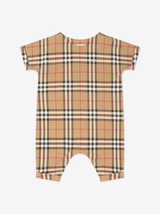 Baby Archive 格纹 Lennox 连体衣(米色)