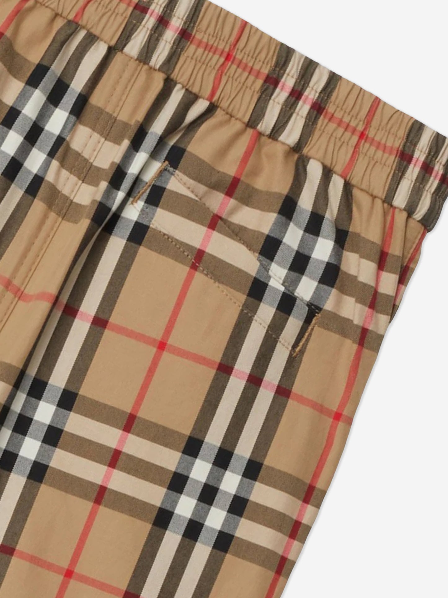 男童 Vintage Check Hal 短裤(米色)