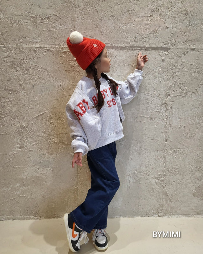 女童浅灰色Logo棉开衫