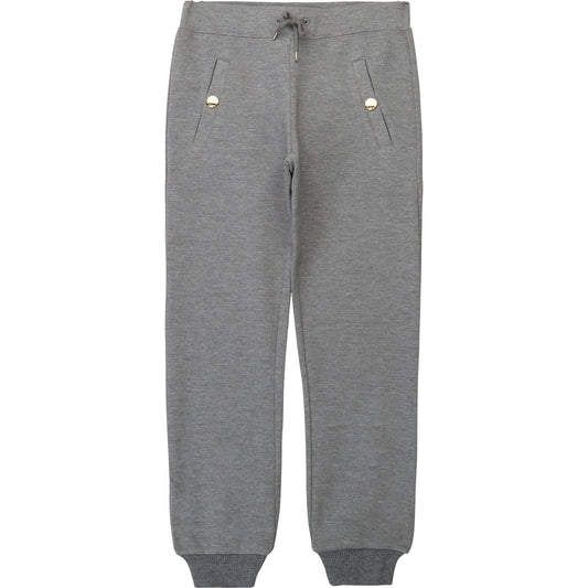 女童灰色抽绳长裤