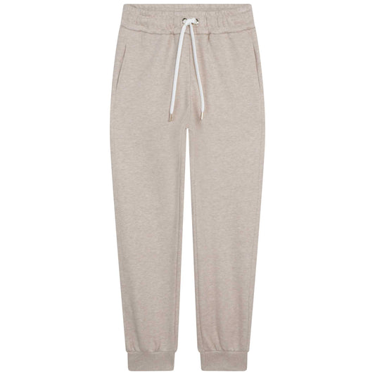 女童米色棉长裤