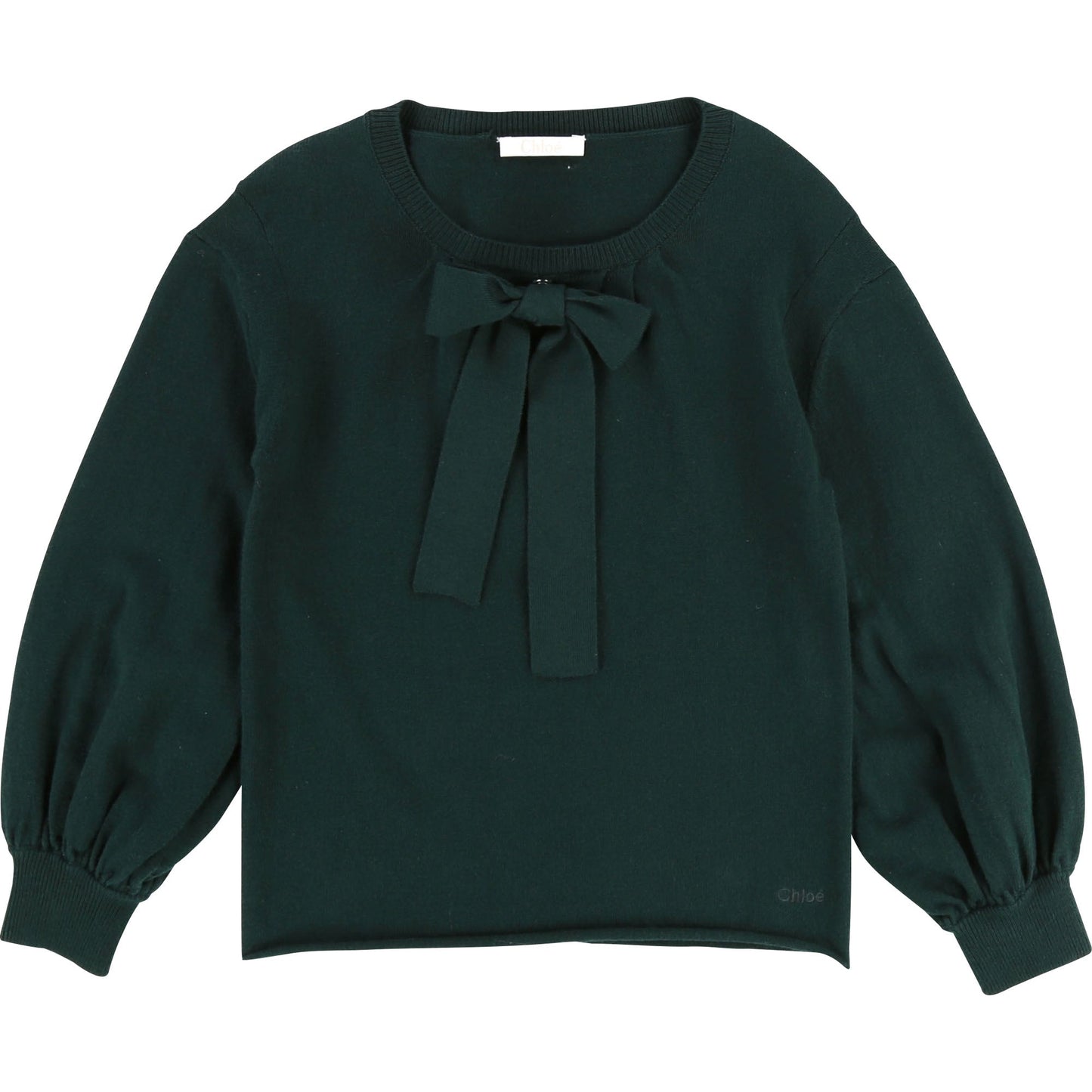 Girls Dark Green Cotton Blouse