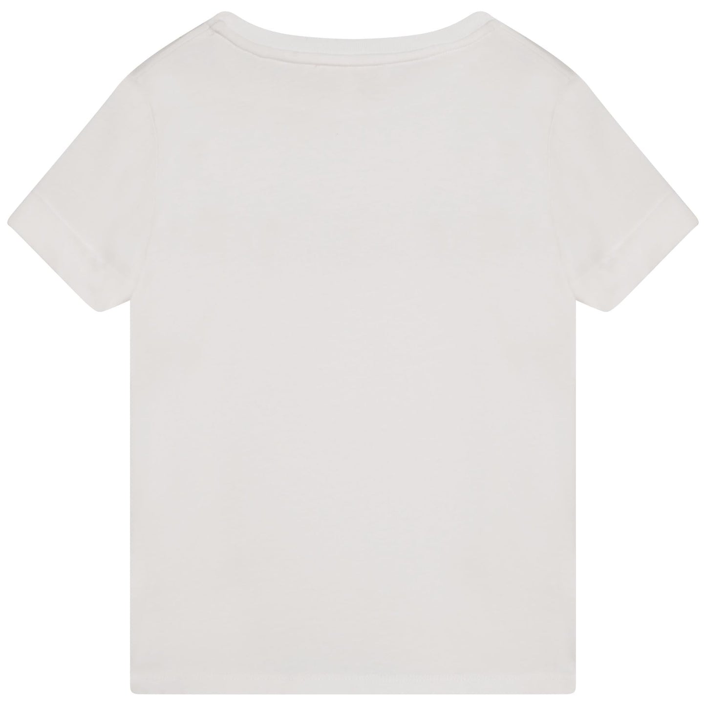 女童白色Logo棉T恤