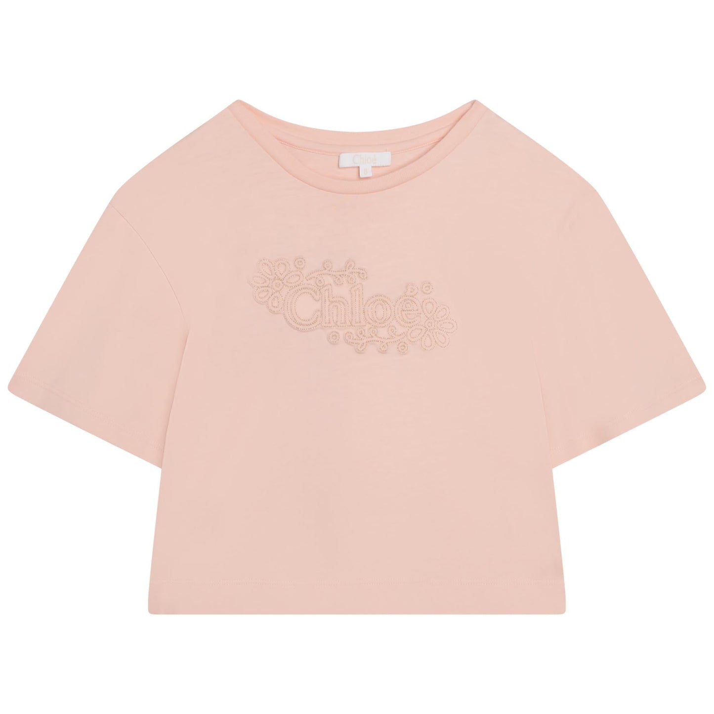 女童粉色Logo棉T恤