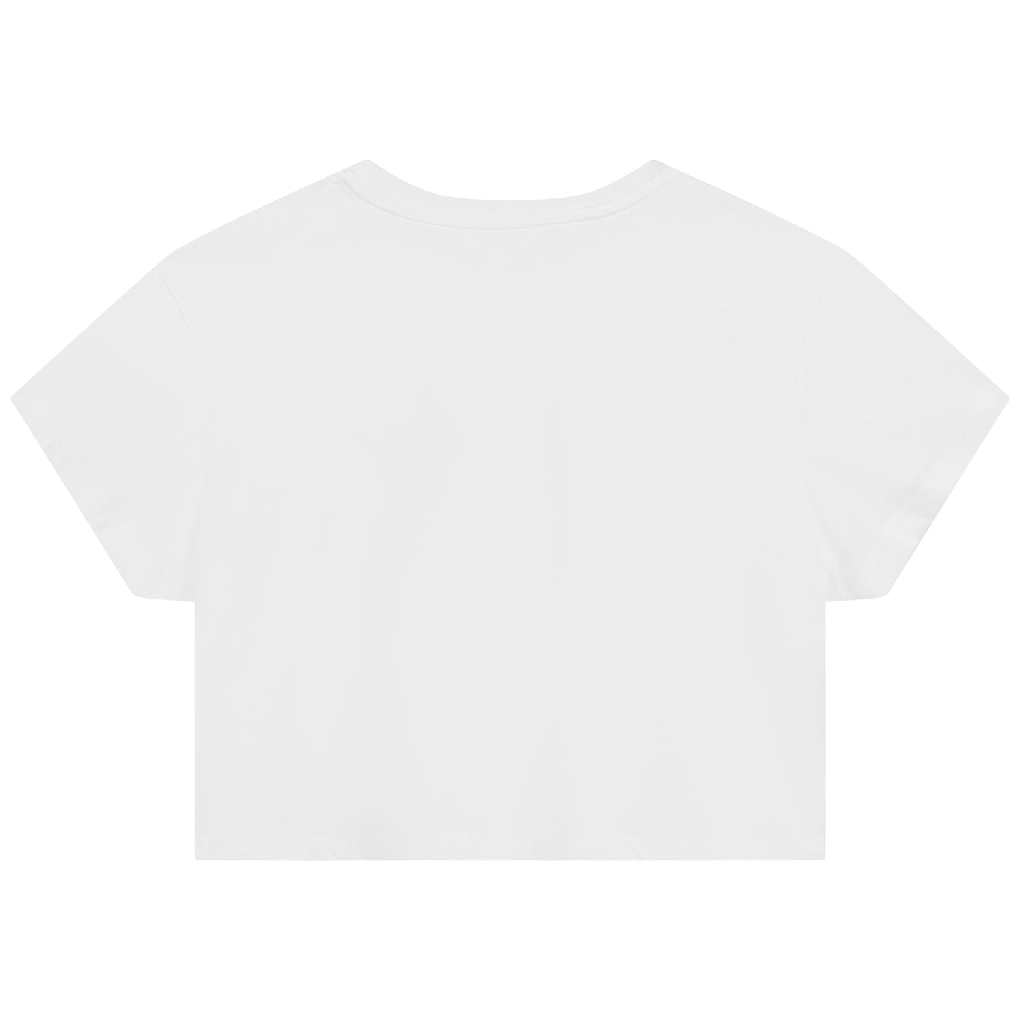 女童白色Logo棉T恤