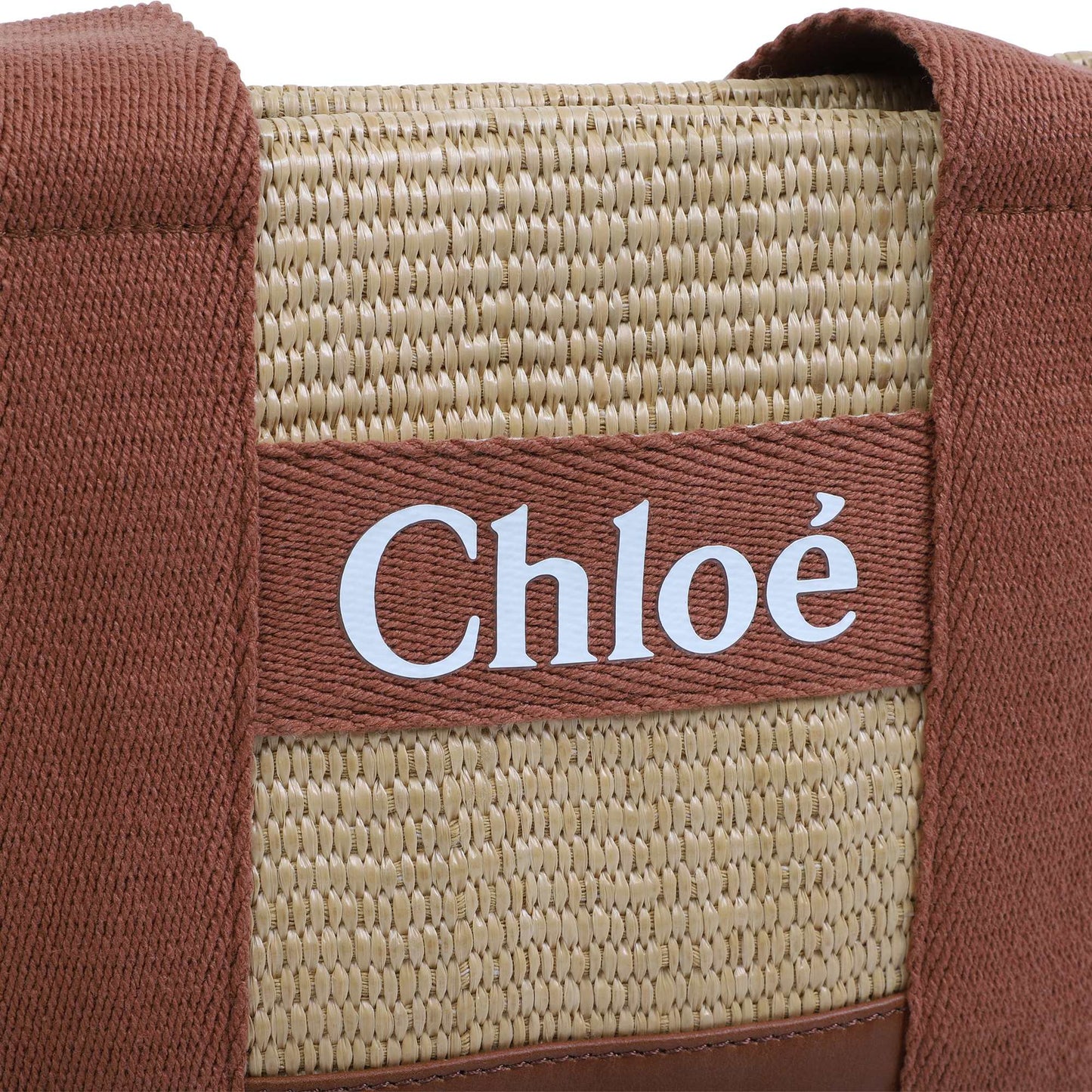 女童棕色印花Logo手提包(20x25x8cm)