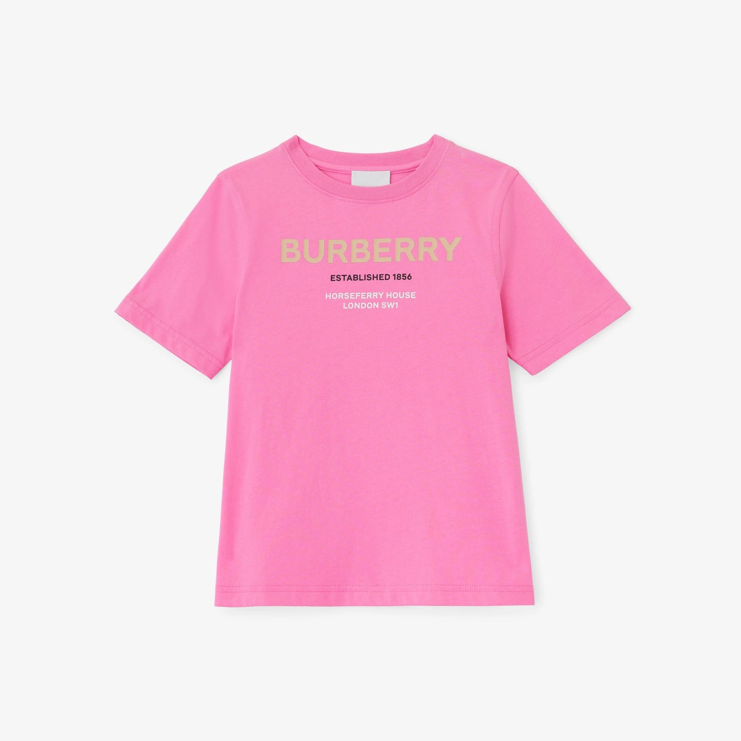 女童白色Logo棉T恤
