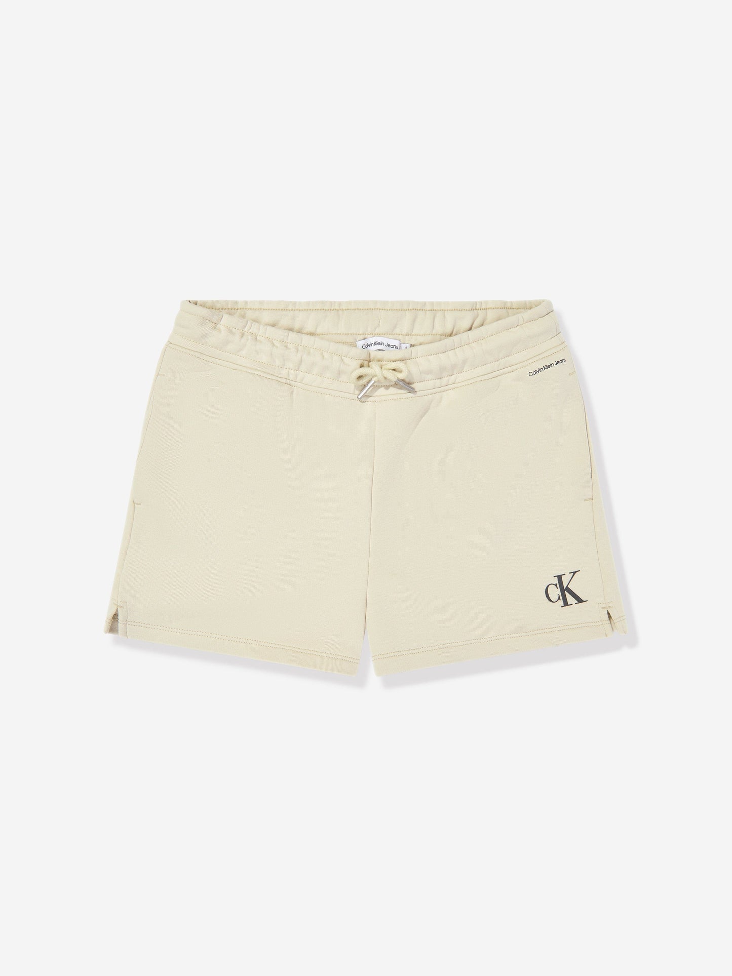 Calvin Klein Girls CK Logo Sweatshirt and Shorts Set in Green