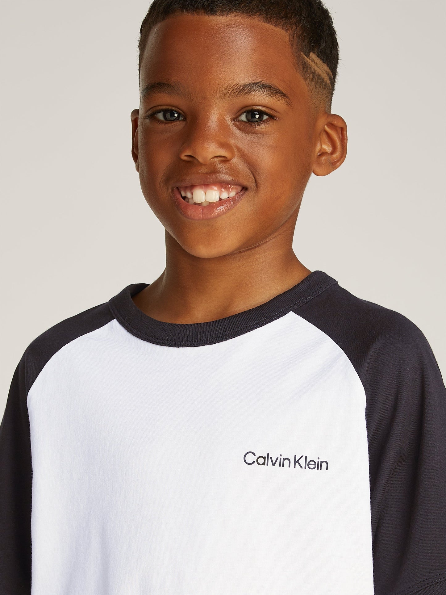 Boys Colourblock T-Shirt in White