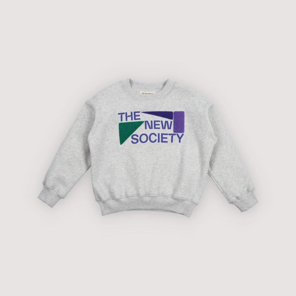 儿童灰色Logo棉卫衣