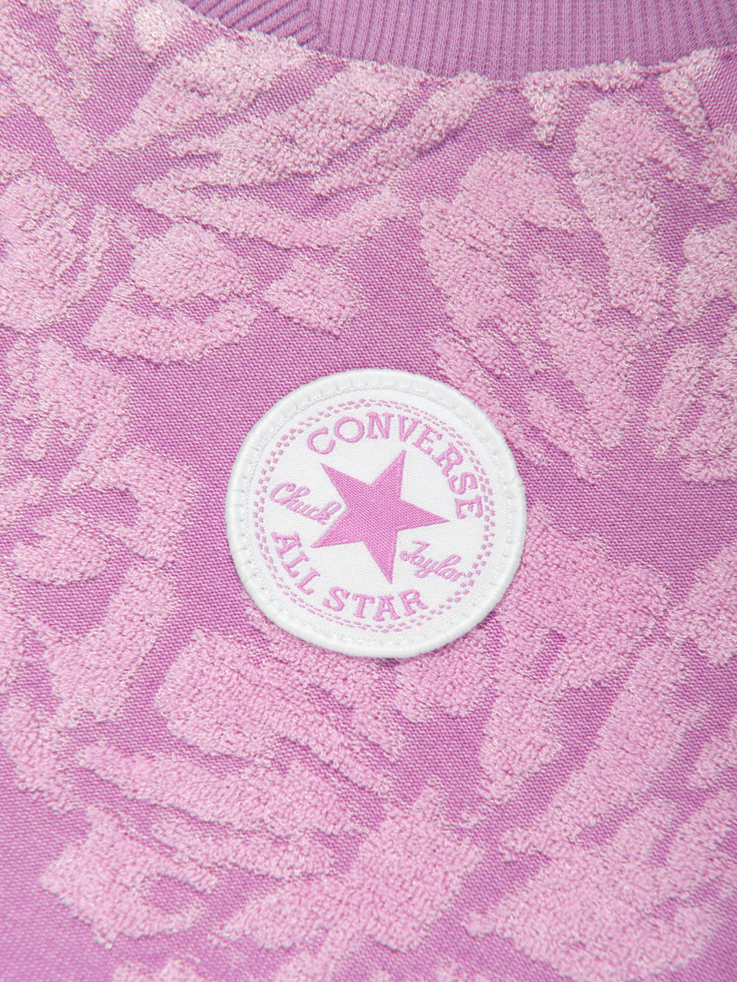 Converse 女童紫色花卉提花运动衫