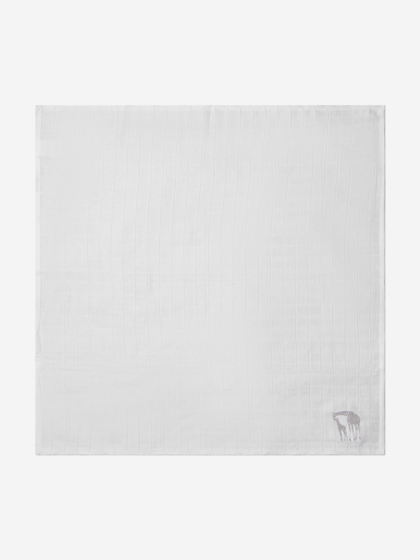 Cotton and Company 婴儿男女通用有机棉长颈鹿平纹细布浴袍和毛巾套装