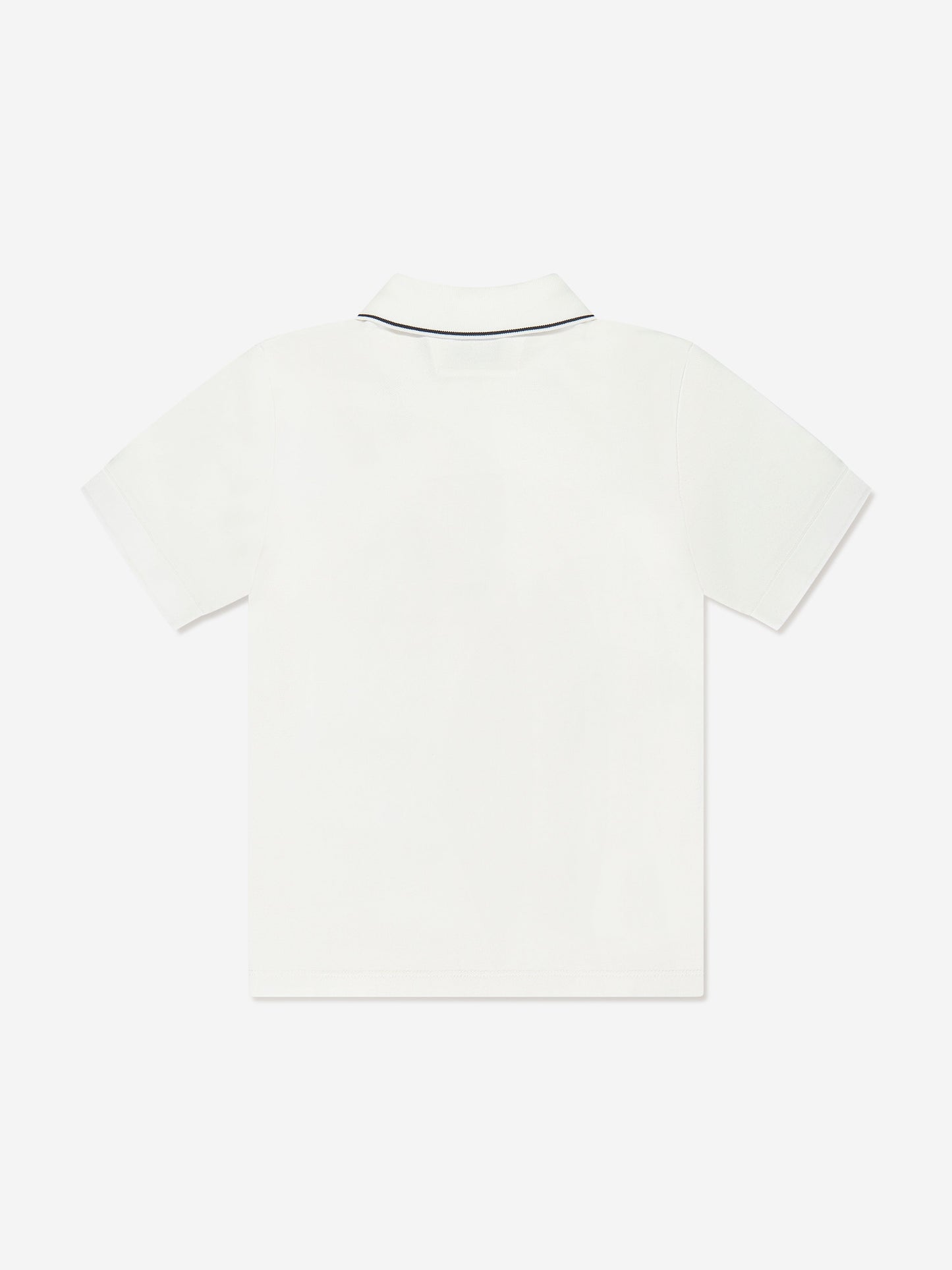 CP Company 男孩象牙色徽标 Polo 衫