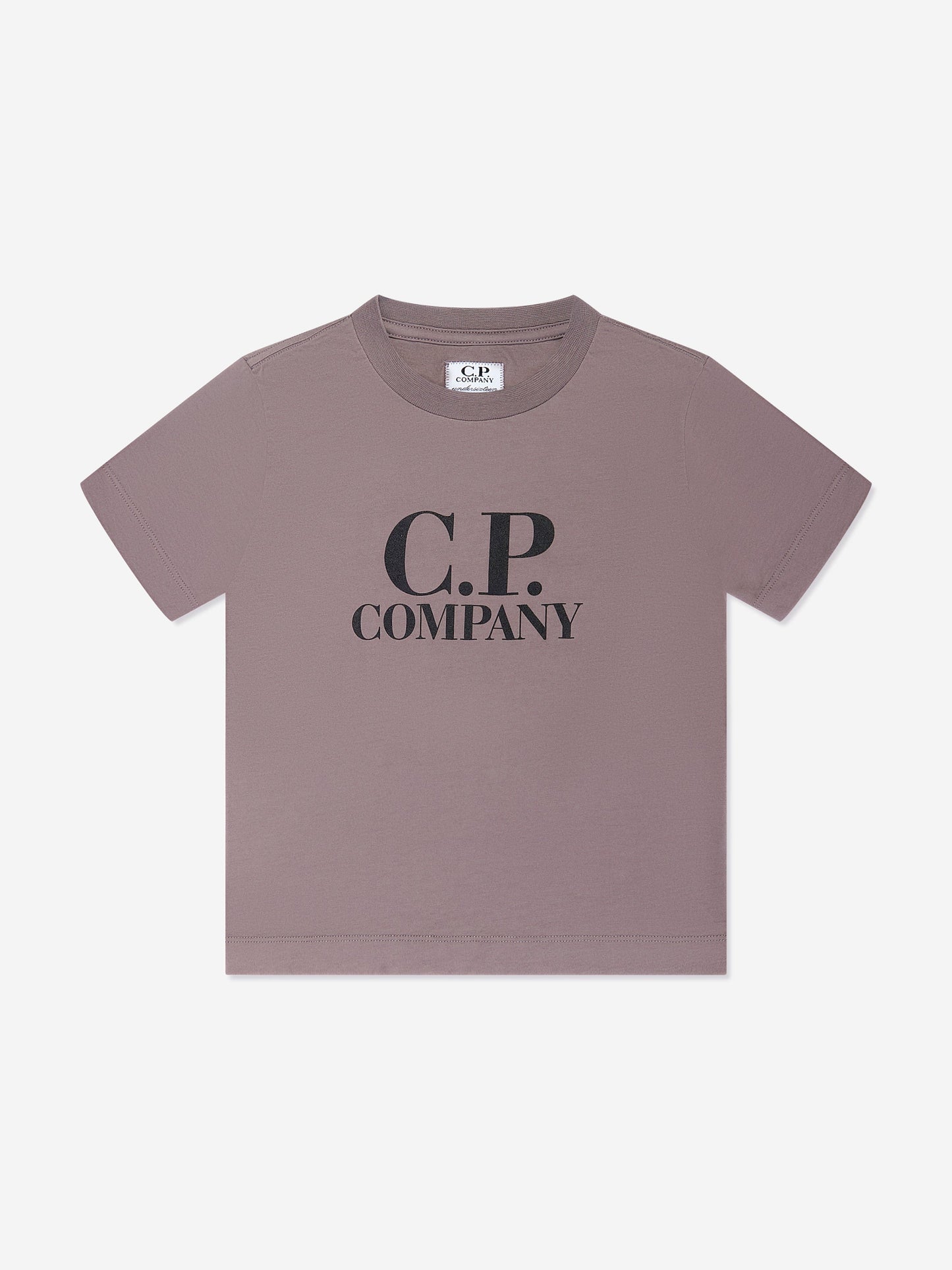 CP Company 男孩紫色徽标 T 恤