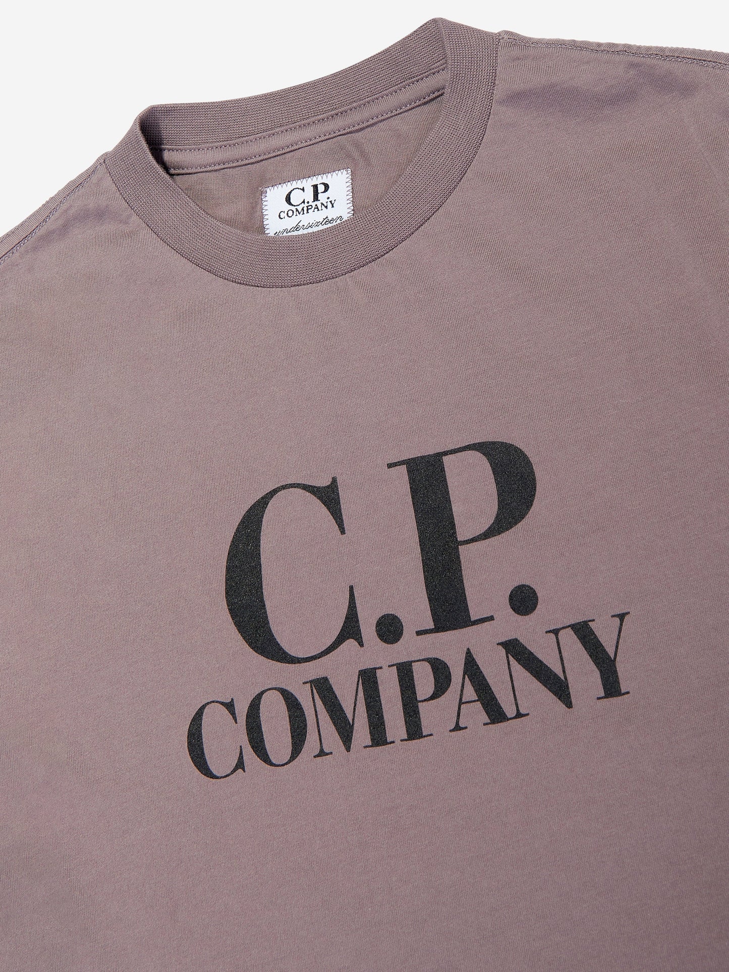 CP Company 男孩紫色徽标 T 恤