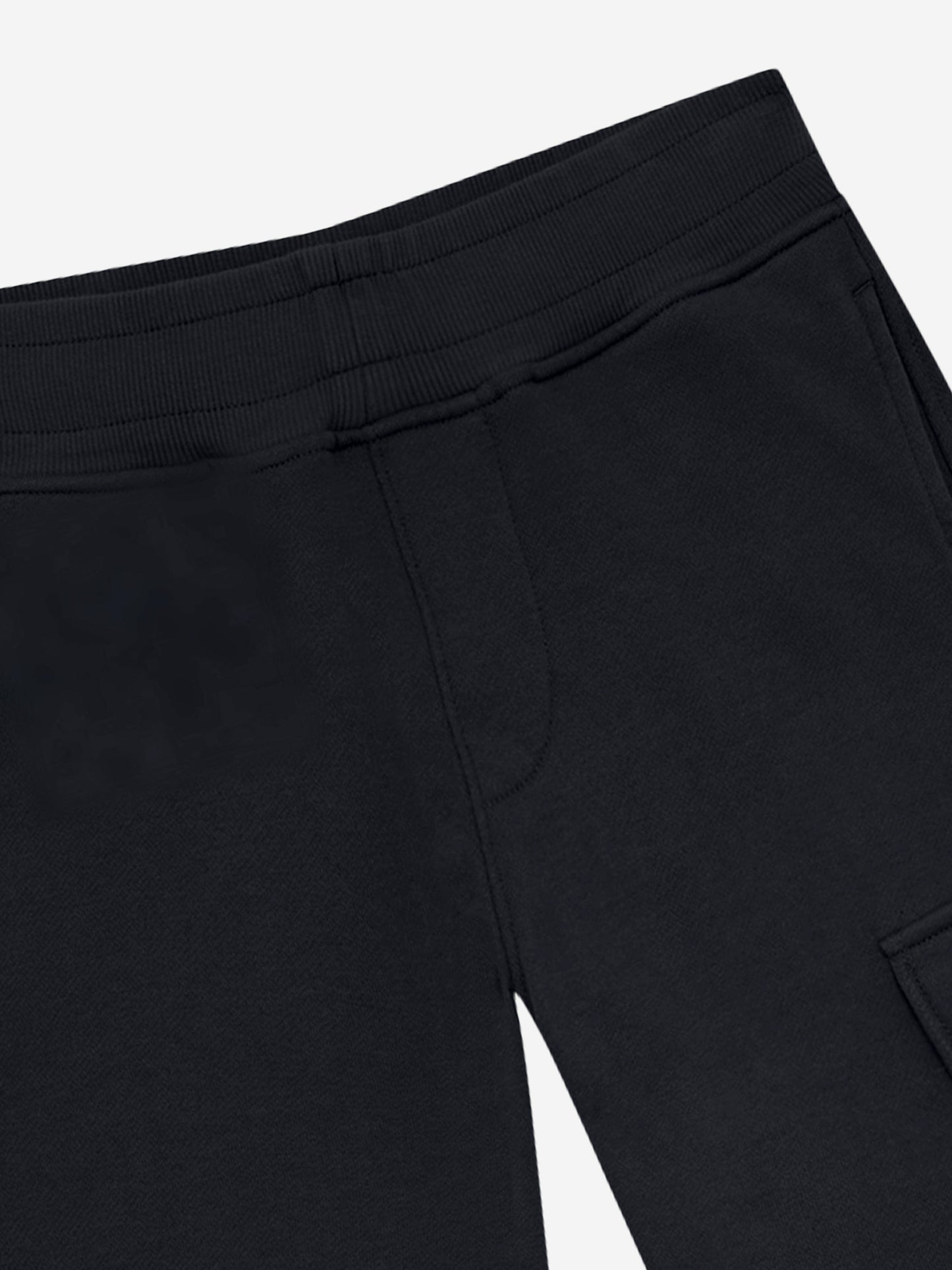 CP Company 男童黑色工装慢跑裤