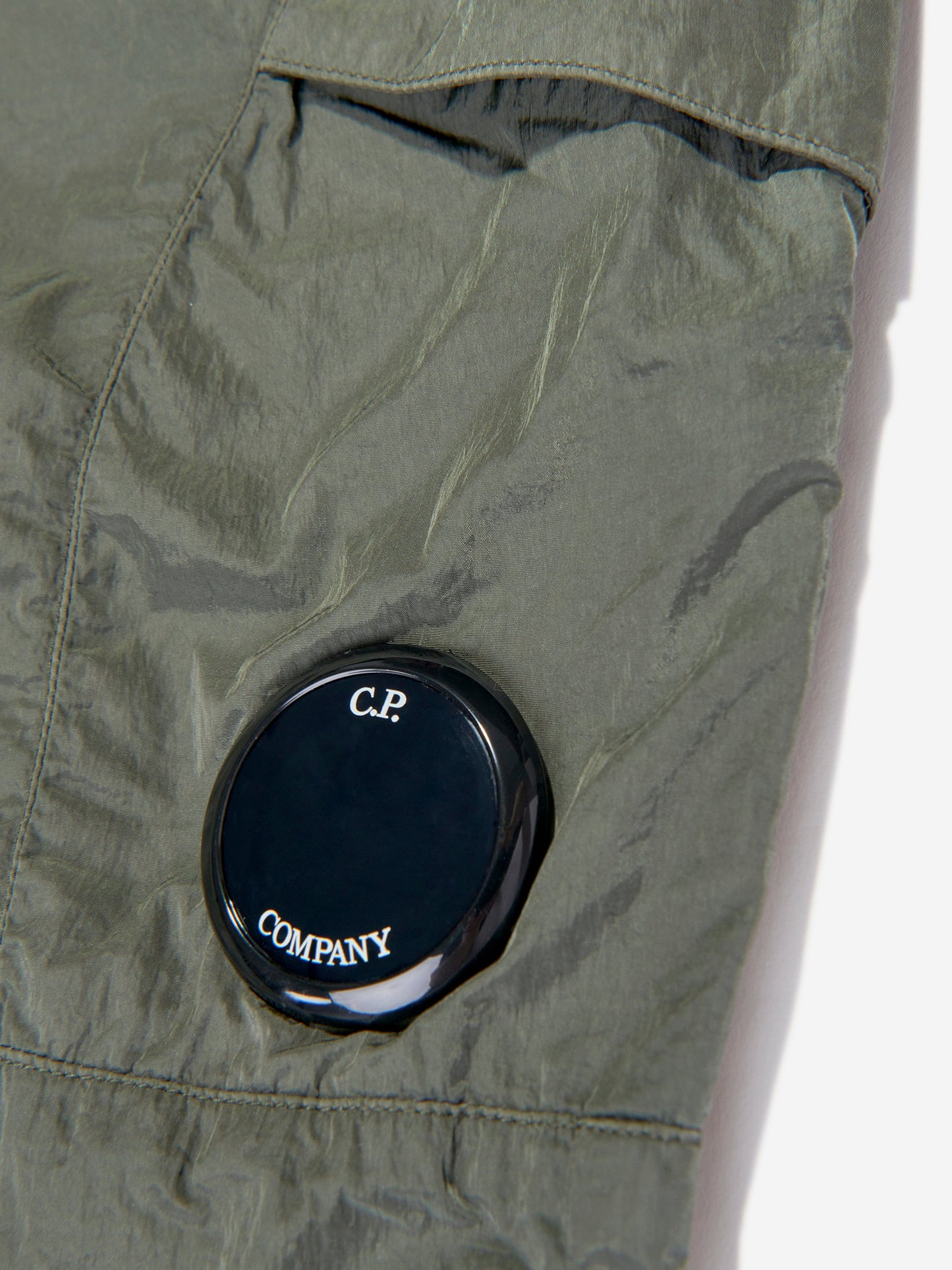 CP Company 男童绿色工装裤