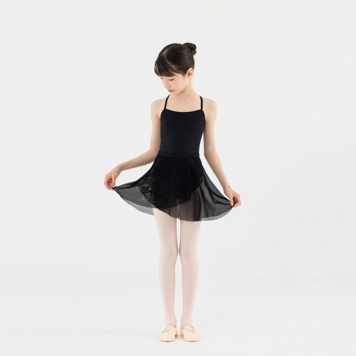 女童黑色芭蕾舞连体衣