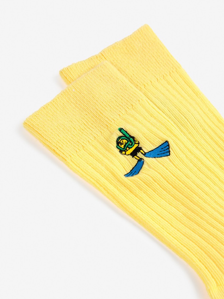 Embroidery long socks
