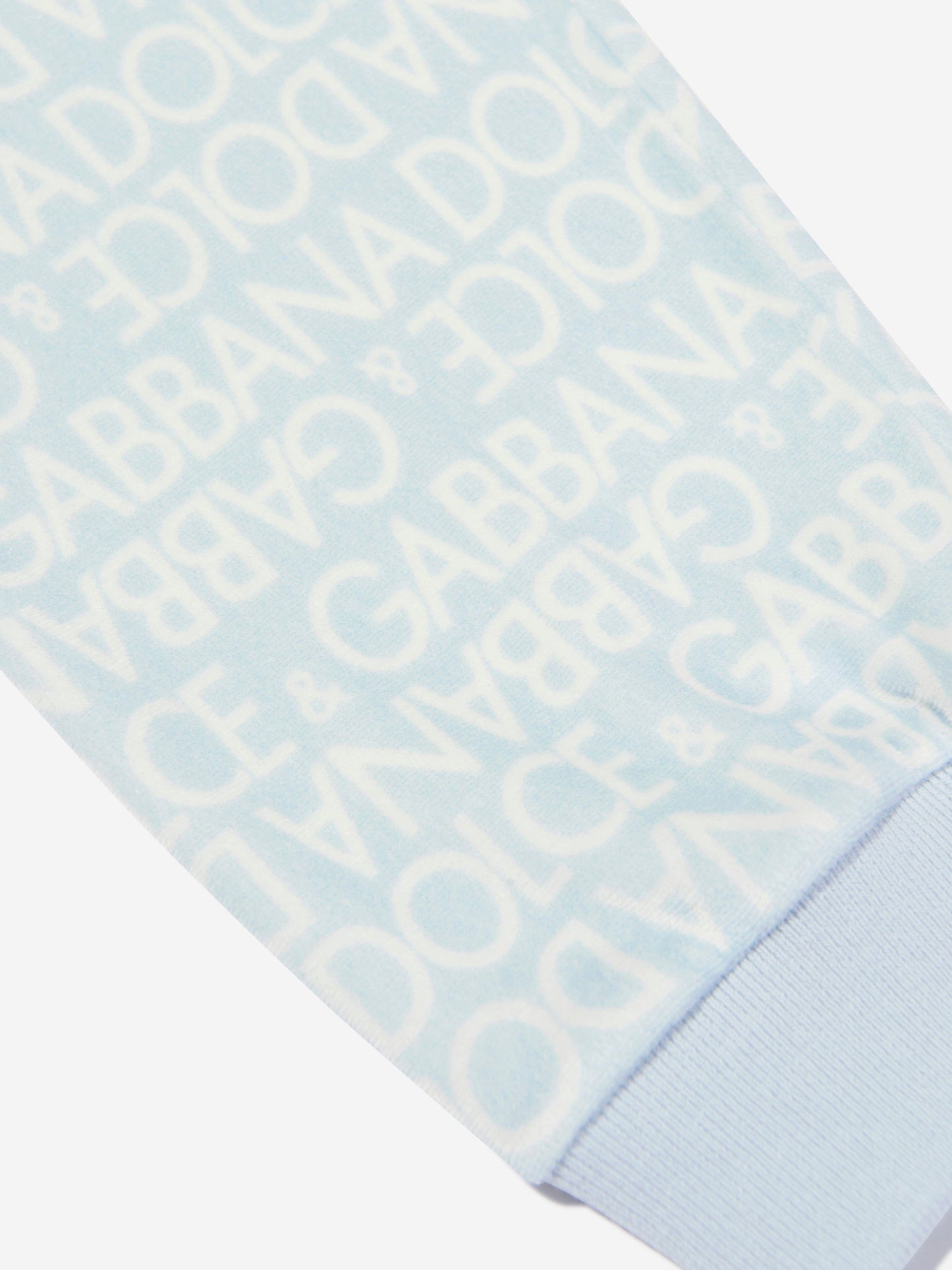 Dolce & Gabbana 男婴蓝色徽标慢跑裤