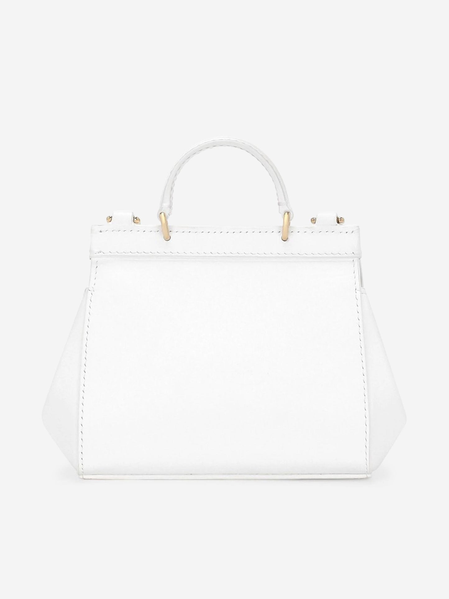 Dolce & Gabbana 女童漆皮单肩包 白色(14 厘米)