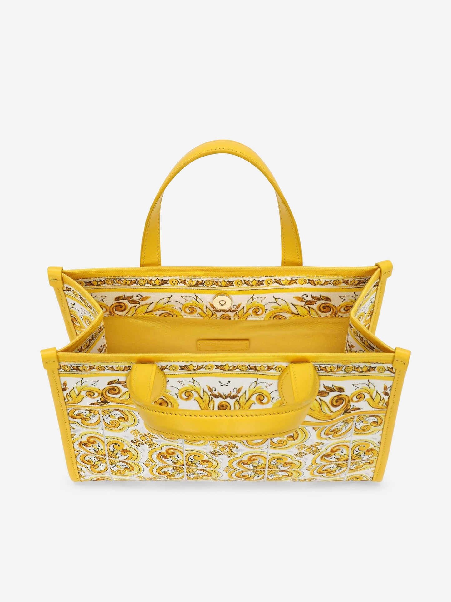 Dolce & Gabbana 女童 Maiolica 帆布包 黄色(25 厘米)