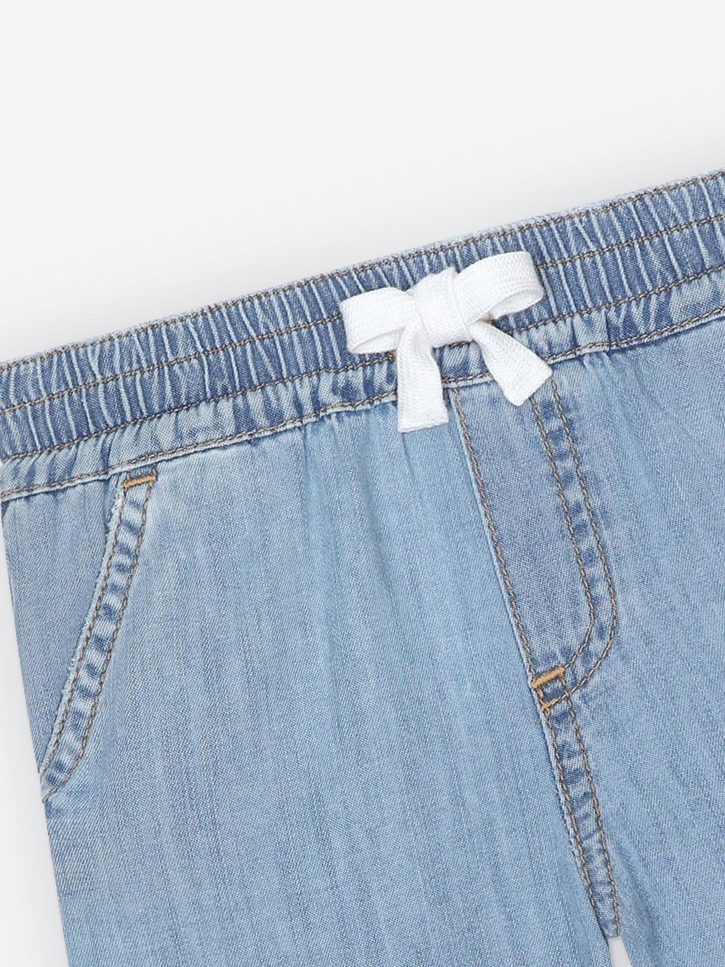 Dolce & Gabbana 男婴蓝色 Chambray 短裤