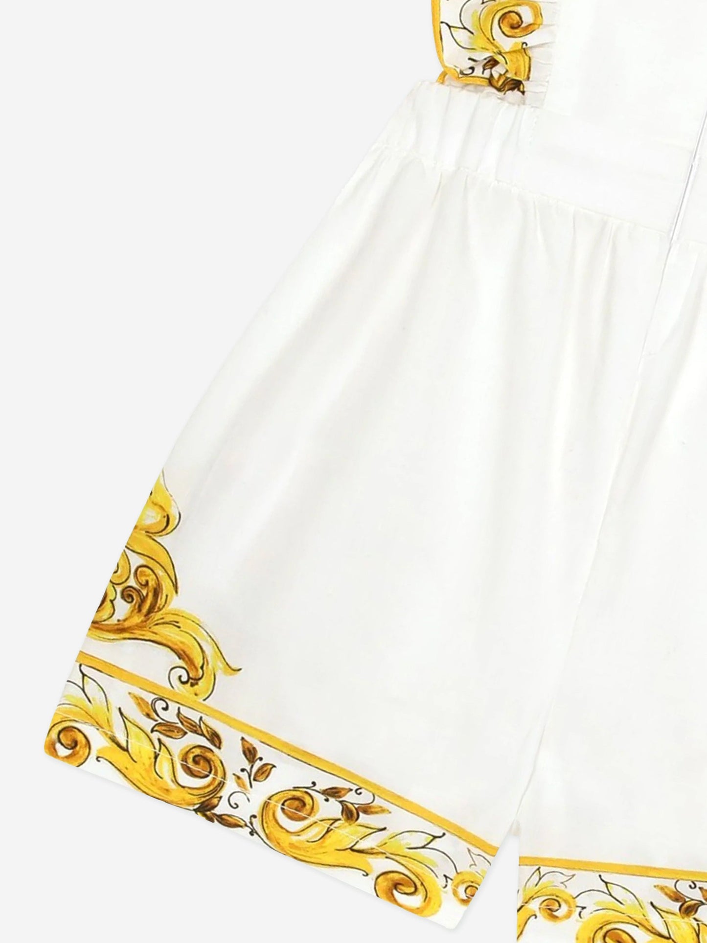 Dolce & Gabbana 女婴 Maiolica 黄色连衣裤