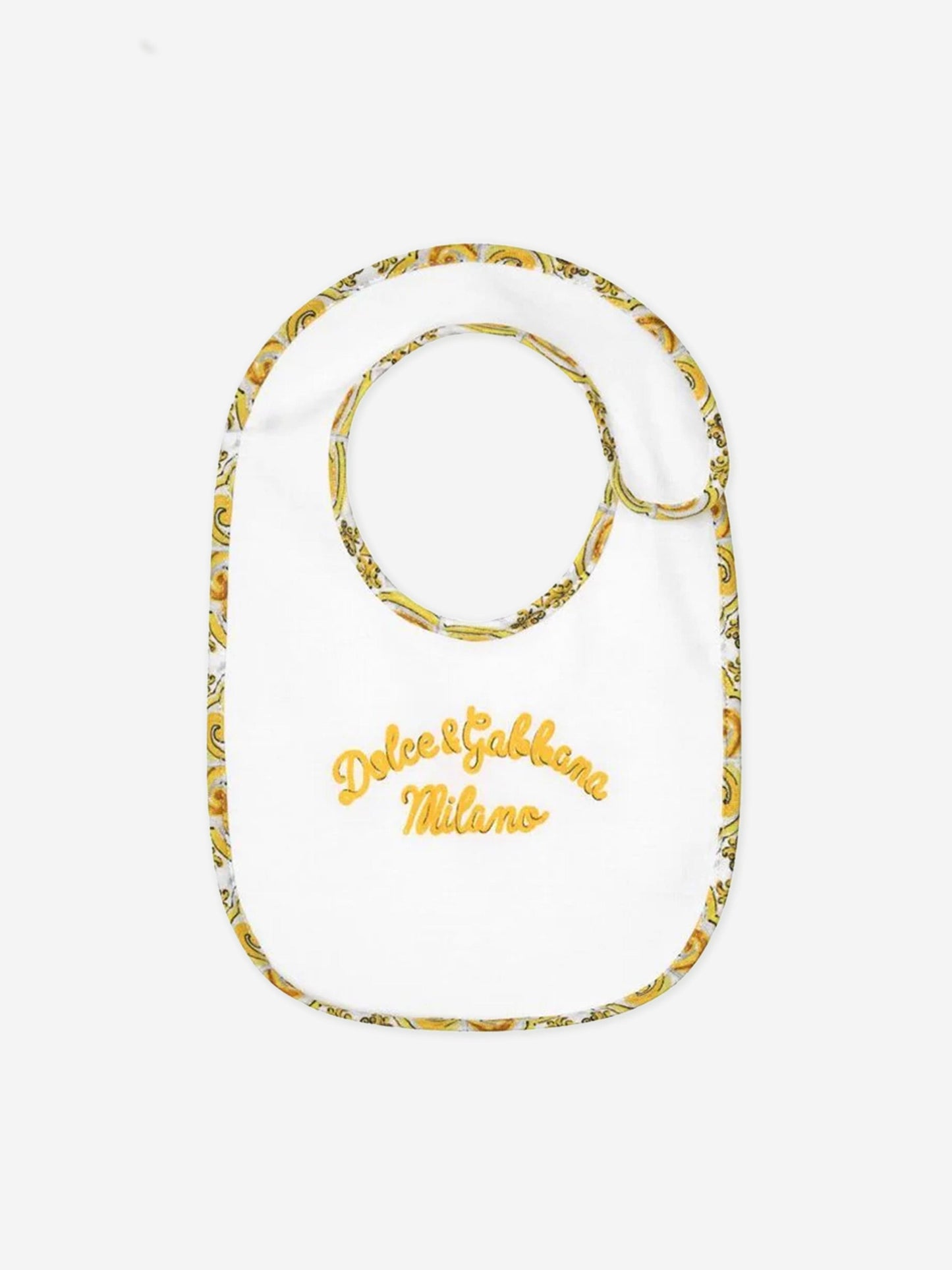 Dolce & Gabbana 女婴 Maiolica 婴儿连体衣礼品套装(黄色)