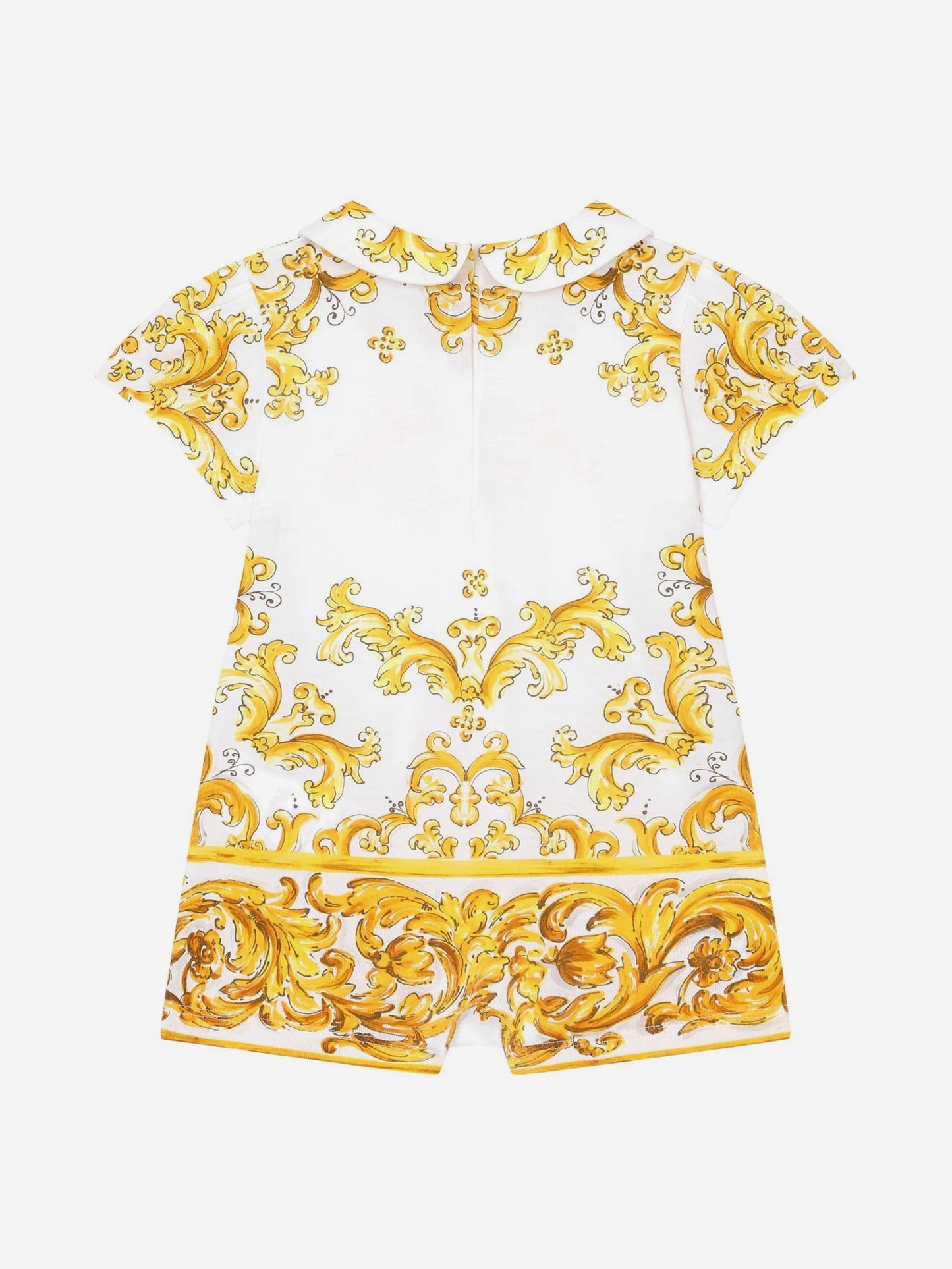 Dolce & Gabbana 女婴 Maiolica 黄色连衣裤