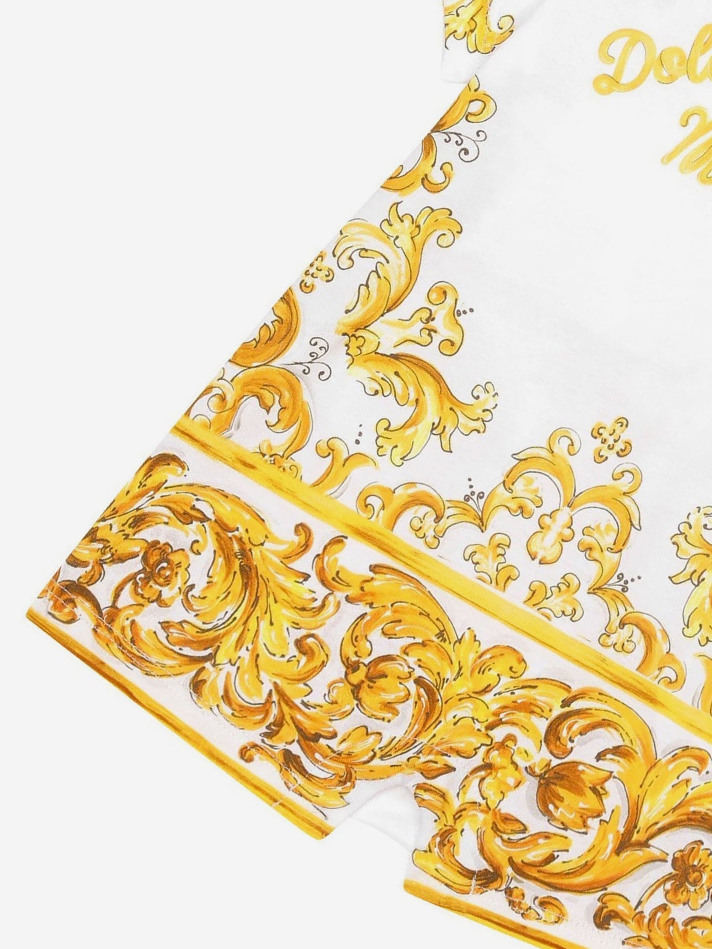 Dolce & Gabbana 女婴 Maiolica 黄色连衣裤