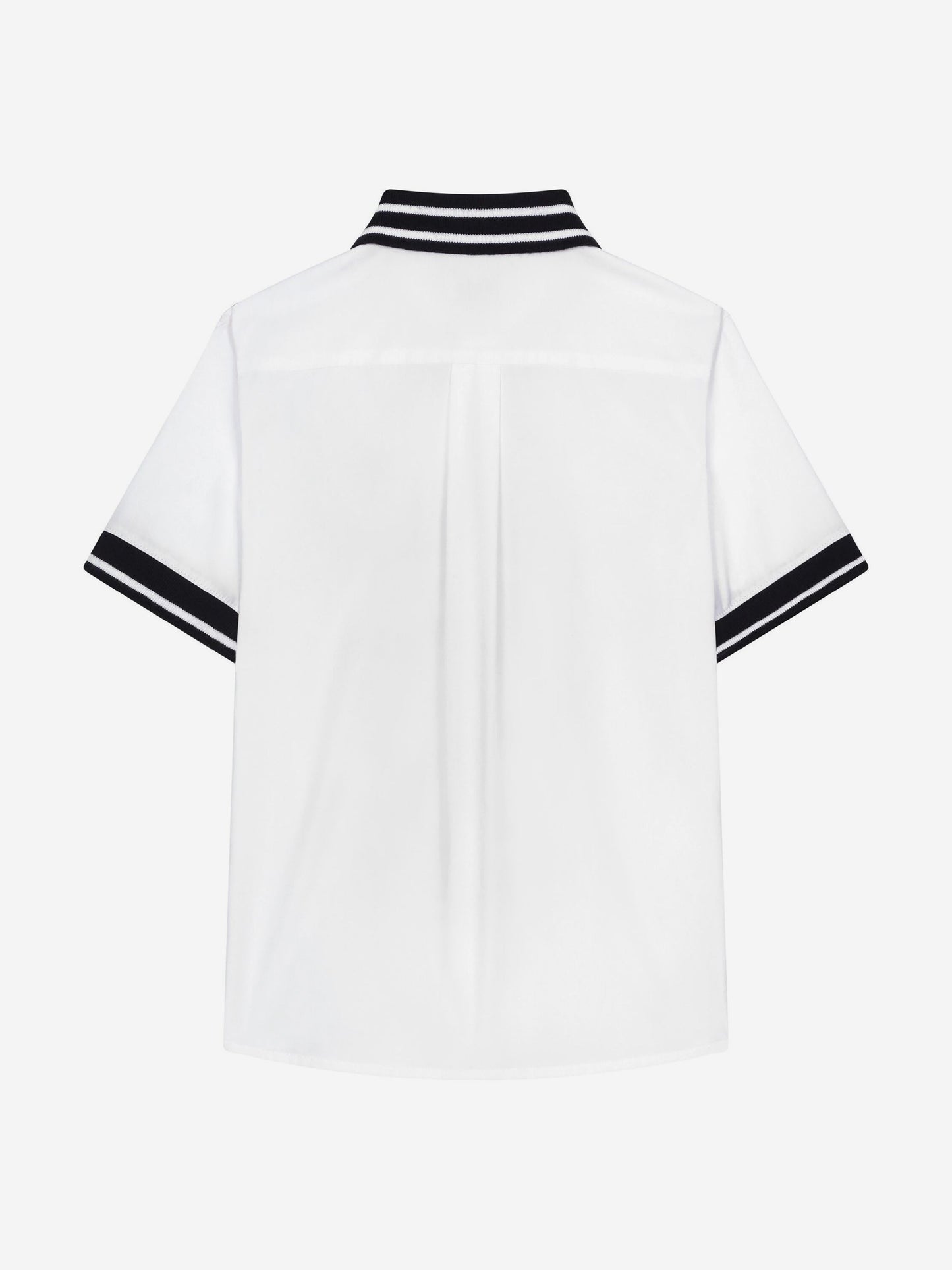 Dolce & Gabbana 男童 Too Cool For School 白色徽章 Polo 衫